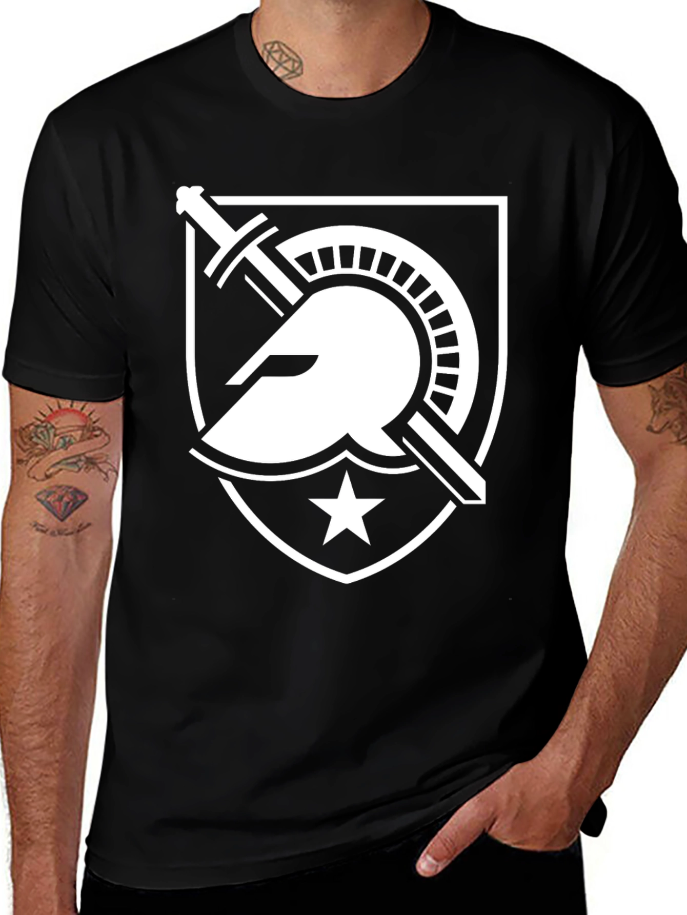 Variant 6 of Spartan Shield T-Shirt - Warrior Graphic Tee