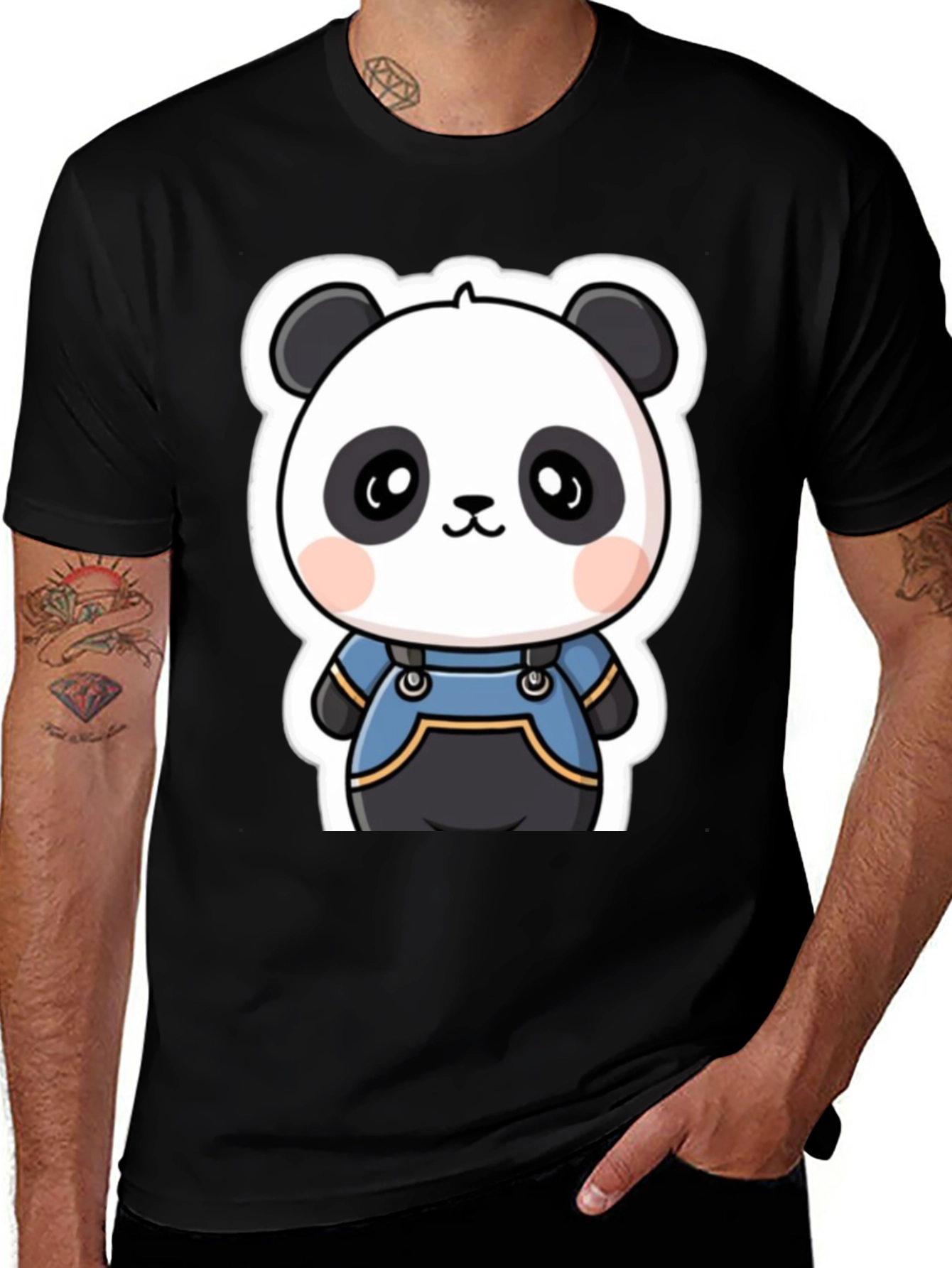 Variant 19 of Cute Panda Bear Graphic Tee
