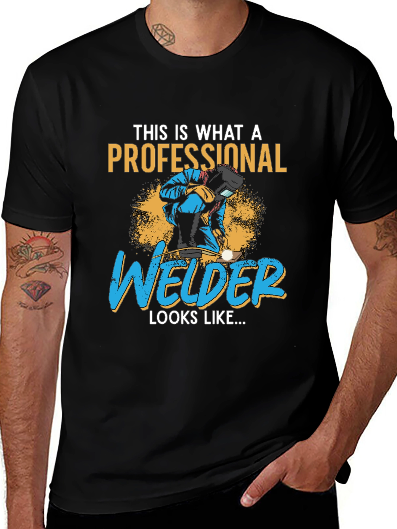 Variant 13 of Professional Welder Graphic T-Shirt