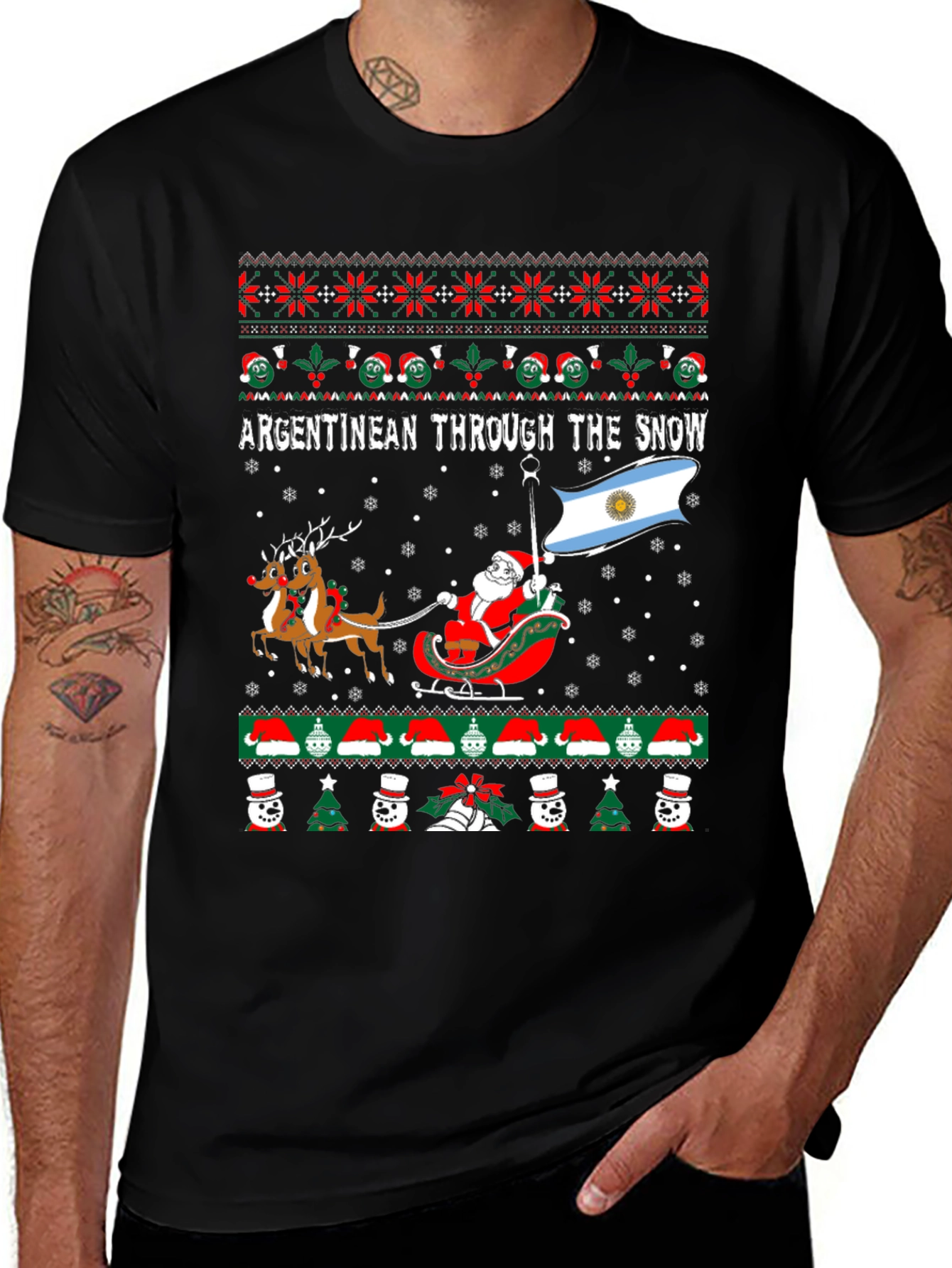 Argentinean Christmas Sweater T-Shirt