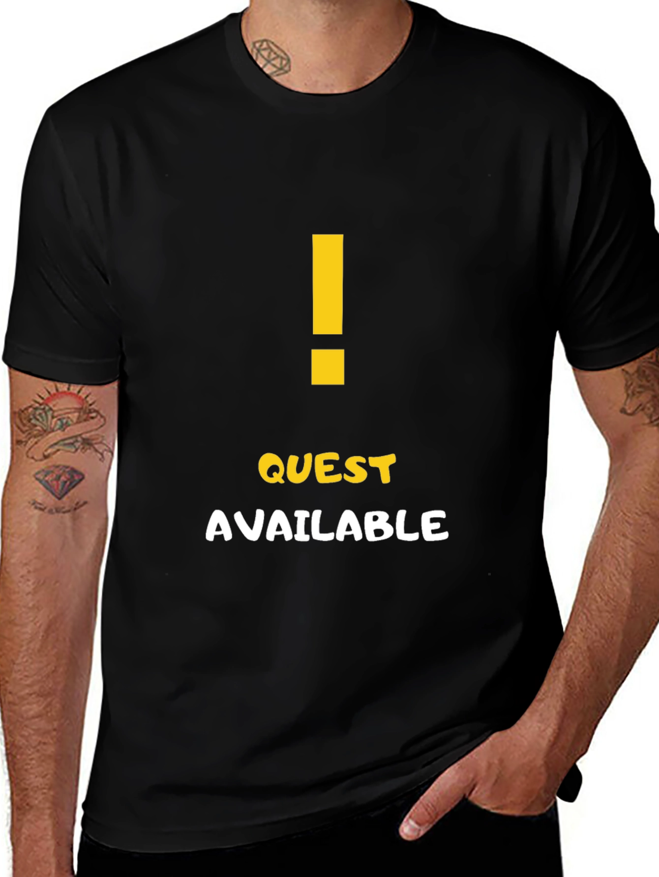 Quest Available Graphic T-Shirt - Gamer Style Tee