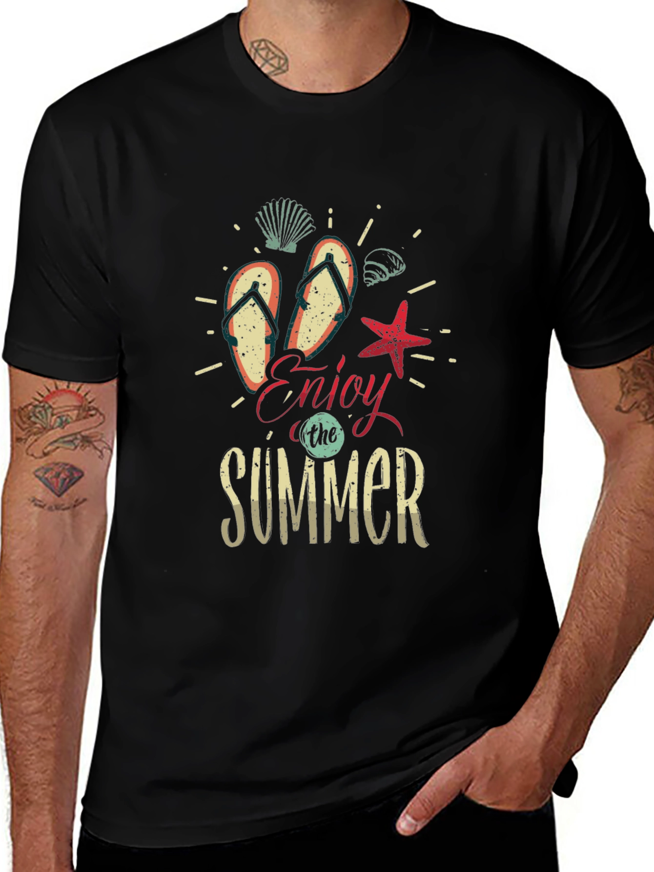 Variant 6 of Enjoy the Summer Graphic T-Shirt