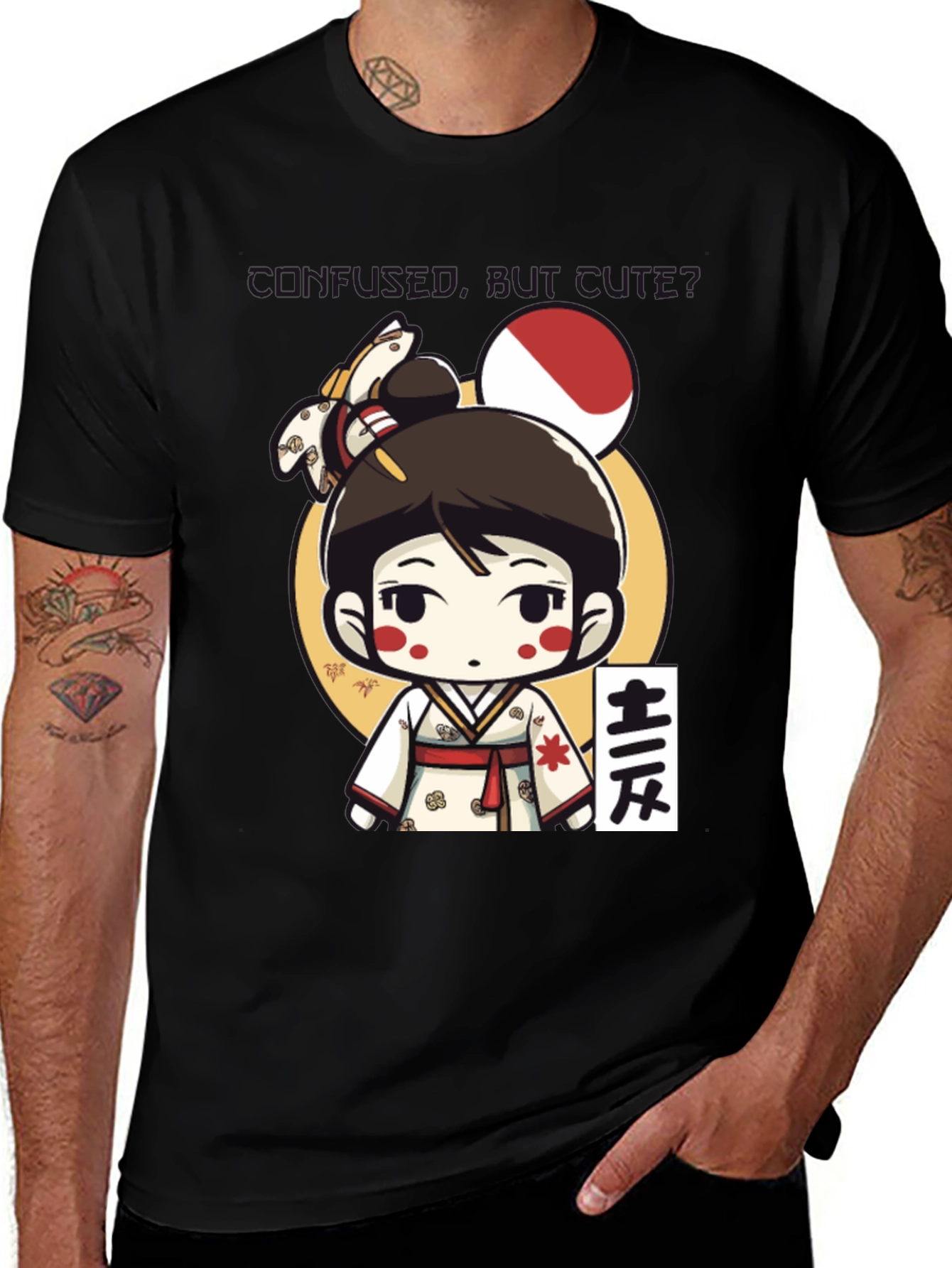 Variant 30 of Kawaii Kimono Girl T-Shirt - Japanese Anime Style
