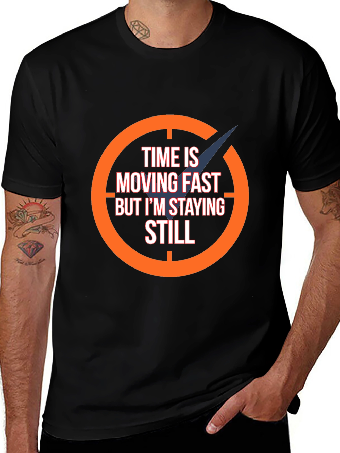 Variant 18 of Time Moving Fast Men's Graphic Tee