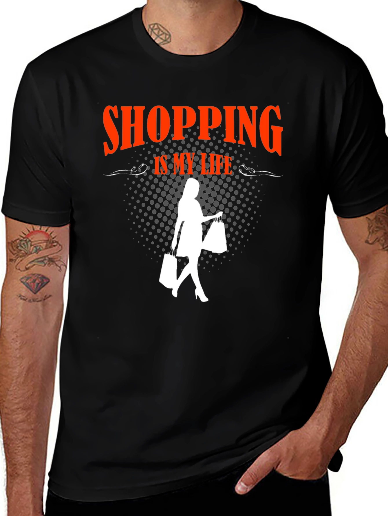 Variant 17 of Shopping is My Life Graphic T-Shirt
