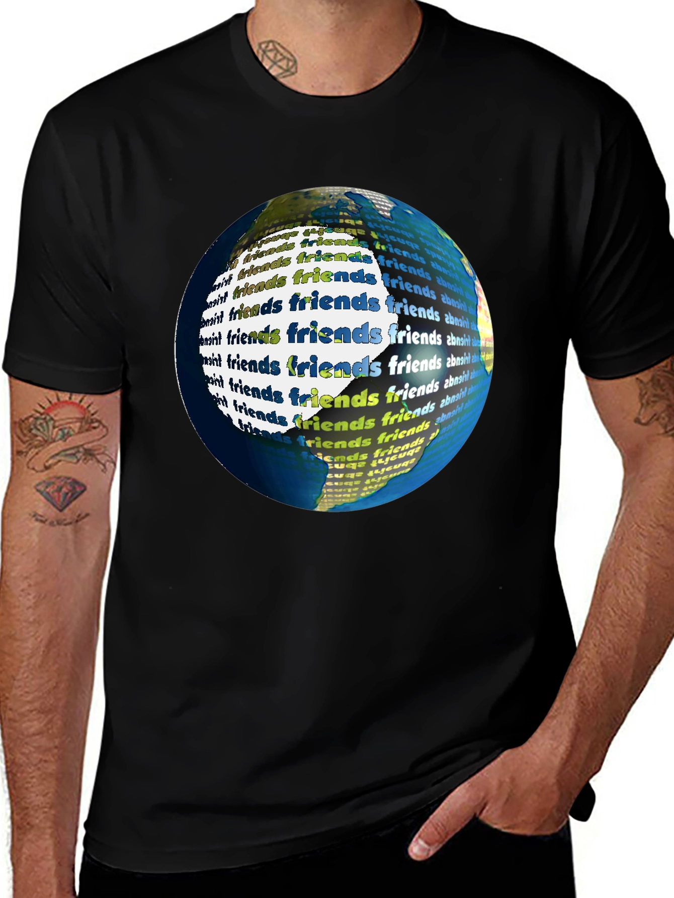 Variant 30 of Friends Around the World Graphic Tee