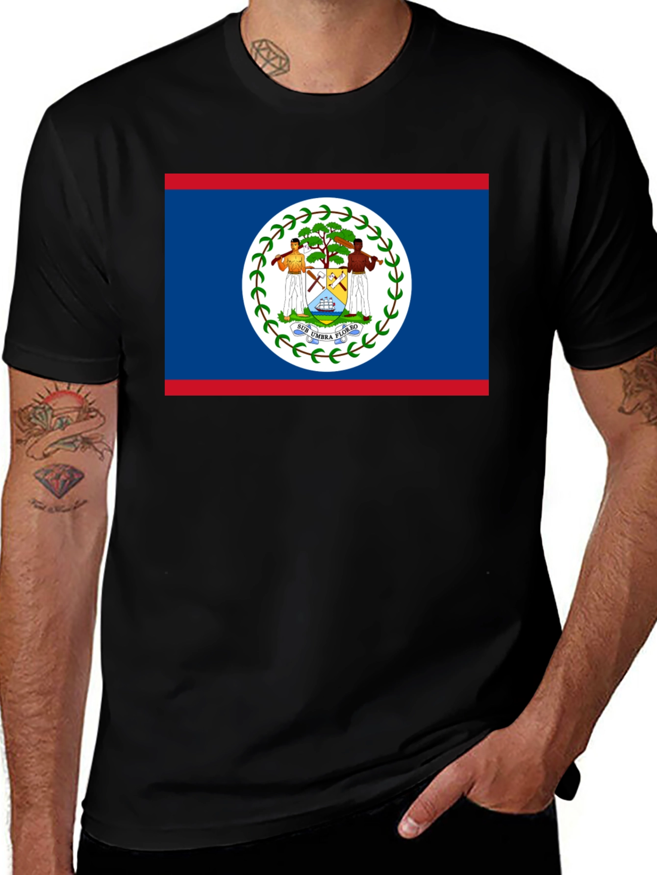 Belize Flag T-Shirt - Show Your Pride
