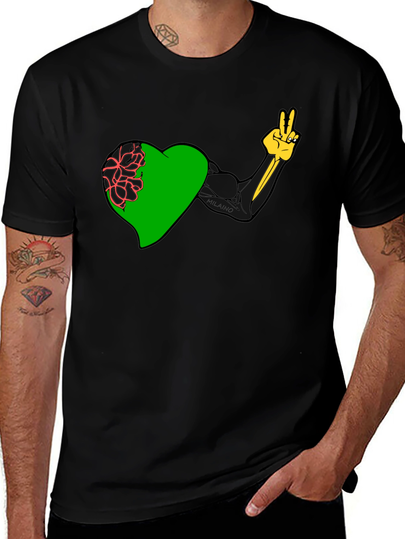 Variant 17 of Heart & Muscle Graphic Tee