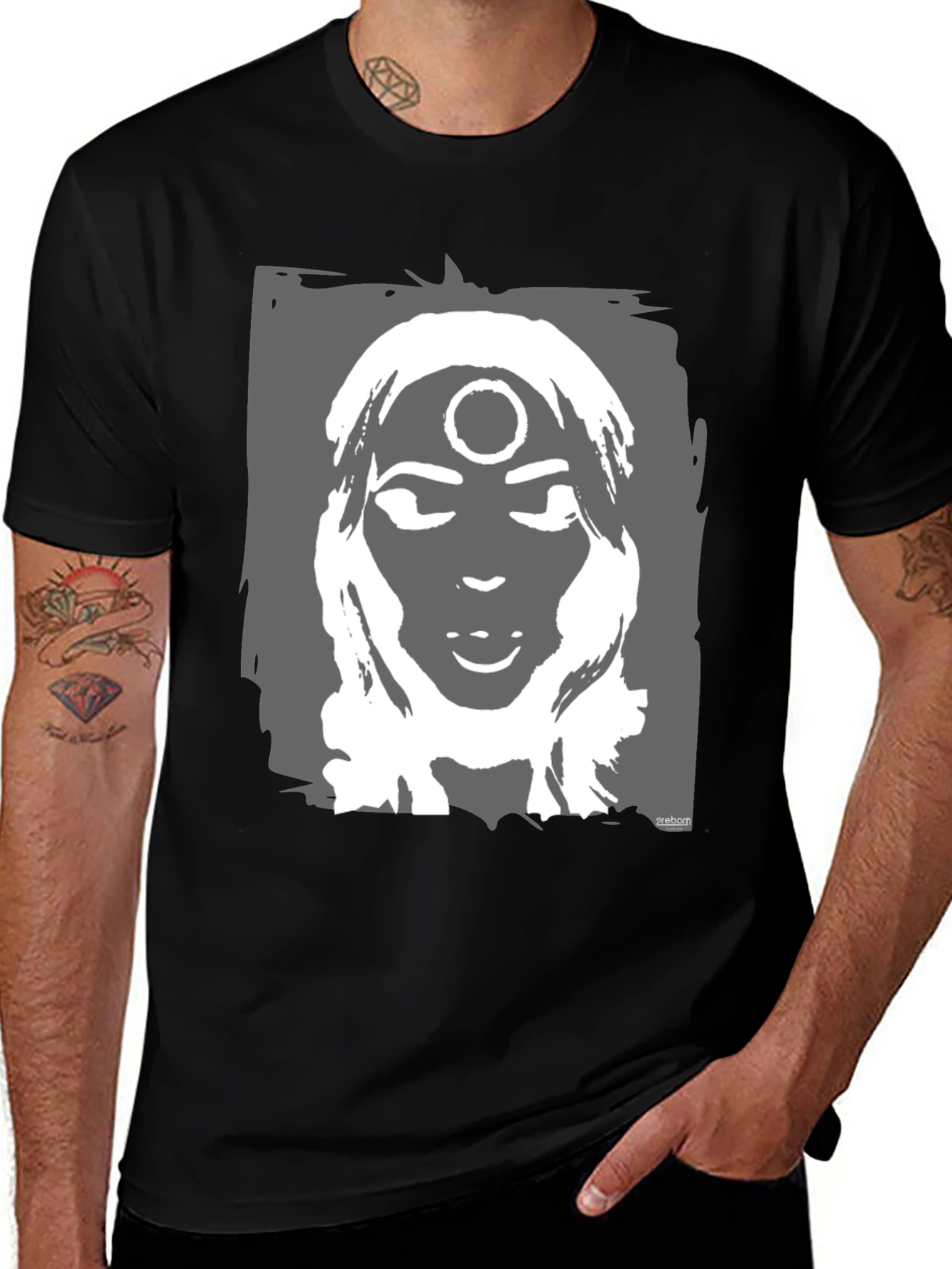 Variant 21 of Black Graphic Tee - Third Eye Woman