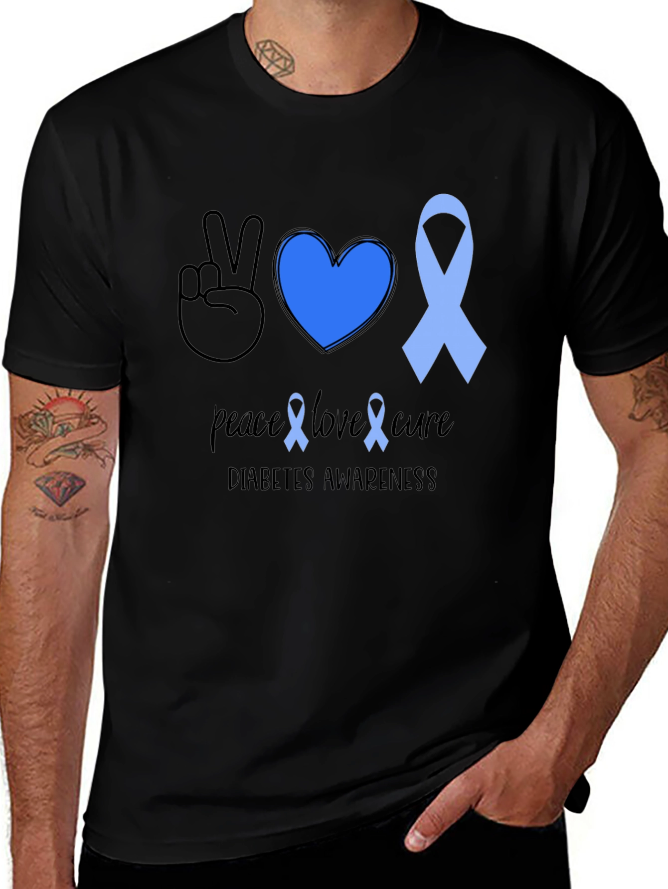 Variant 13 of Diabetes Awareness Graphic Tee