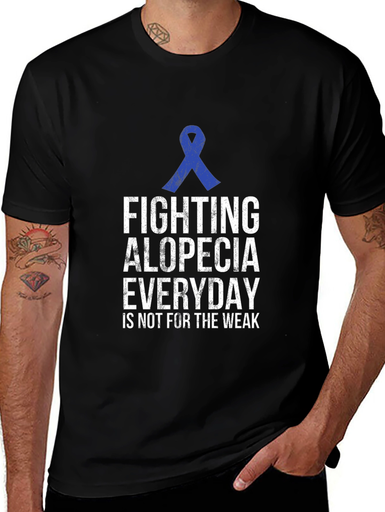 Variant 14 of Alopecia Awareness T-Shirt - Fighting Alopecia Everyday