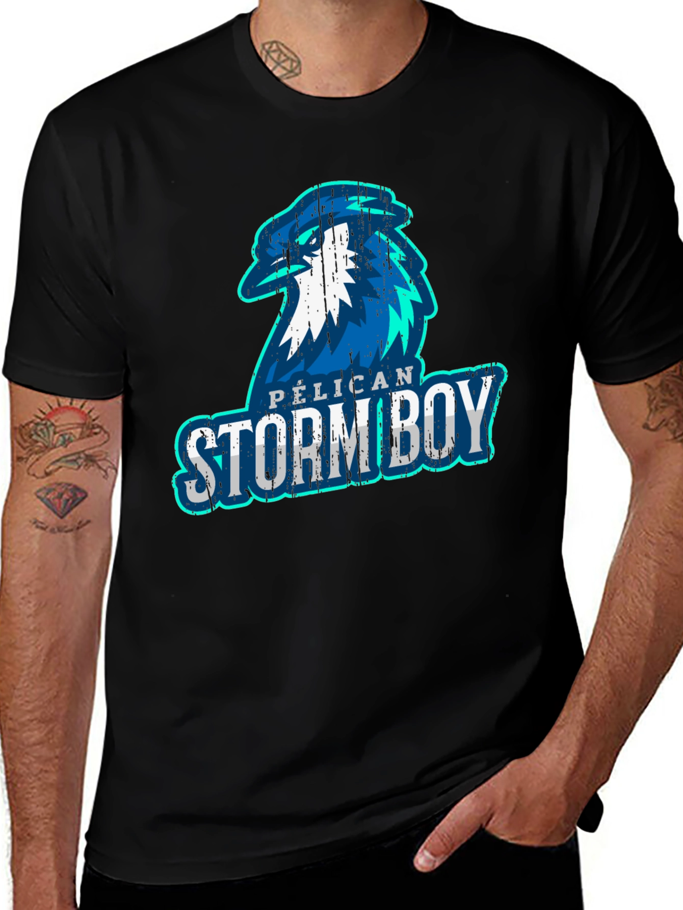 Variant 14 of Pelican Stormboy Black T-Shirt