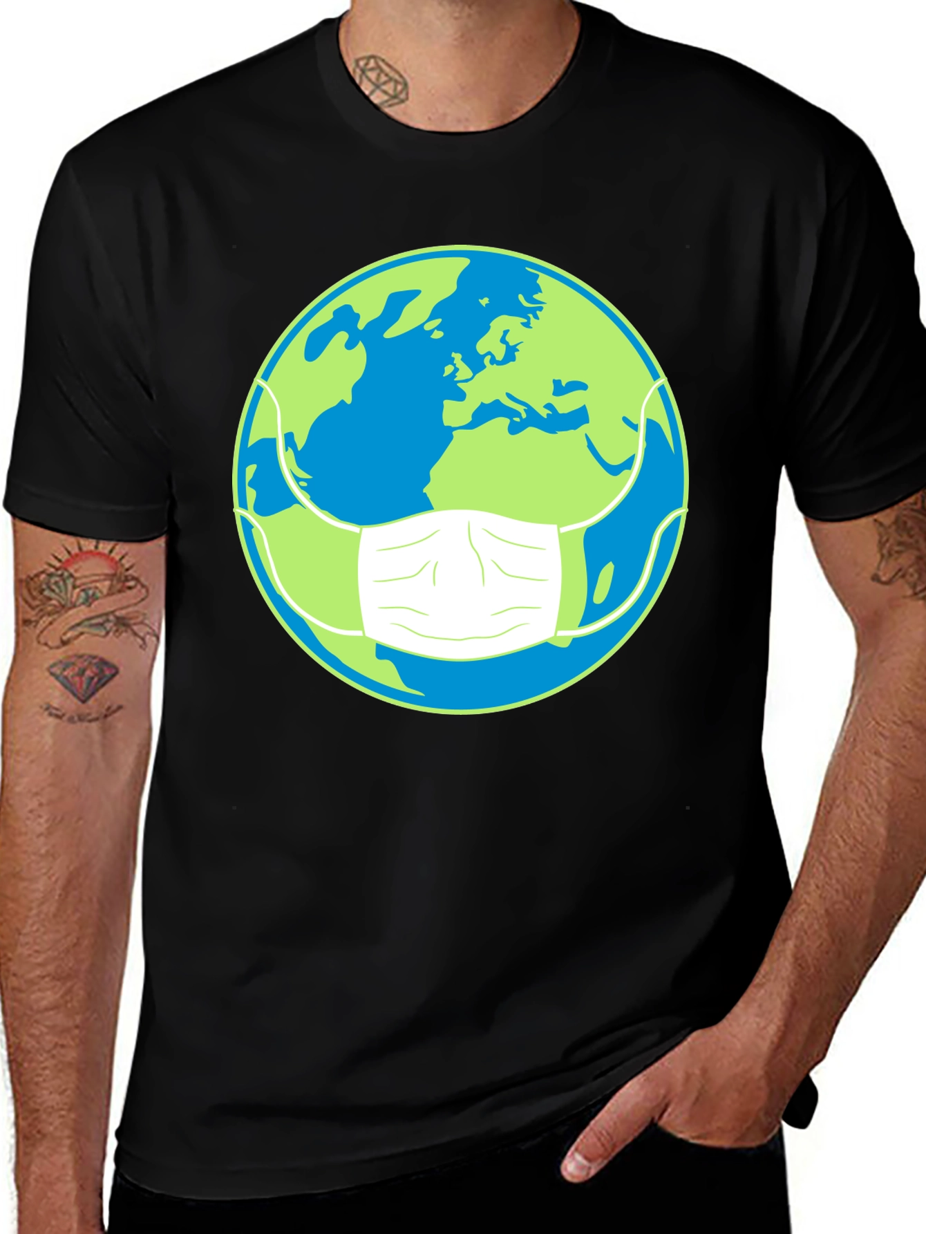 Variant 2 of Earth Mask Graphic Tee