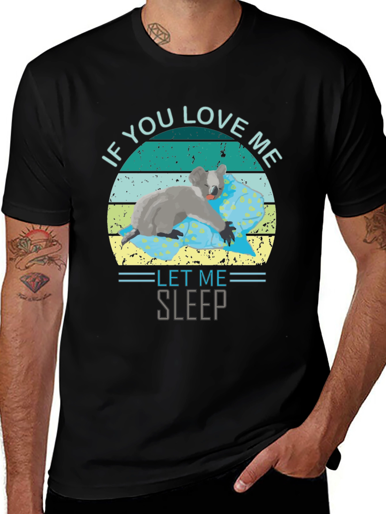 Variant 30 of If You Love Me Let Me Sleep T-Shirt - Koala Tee