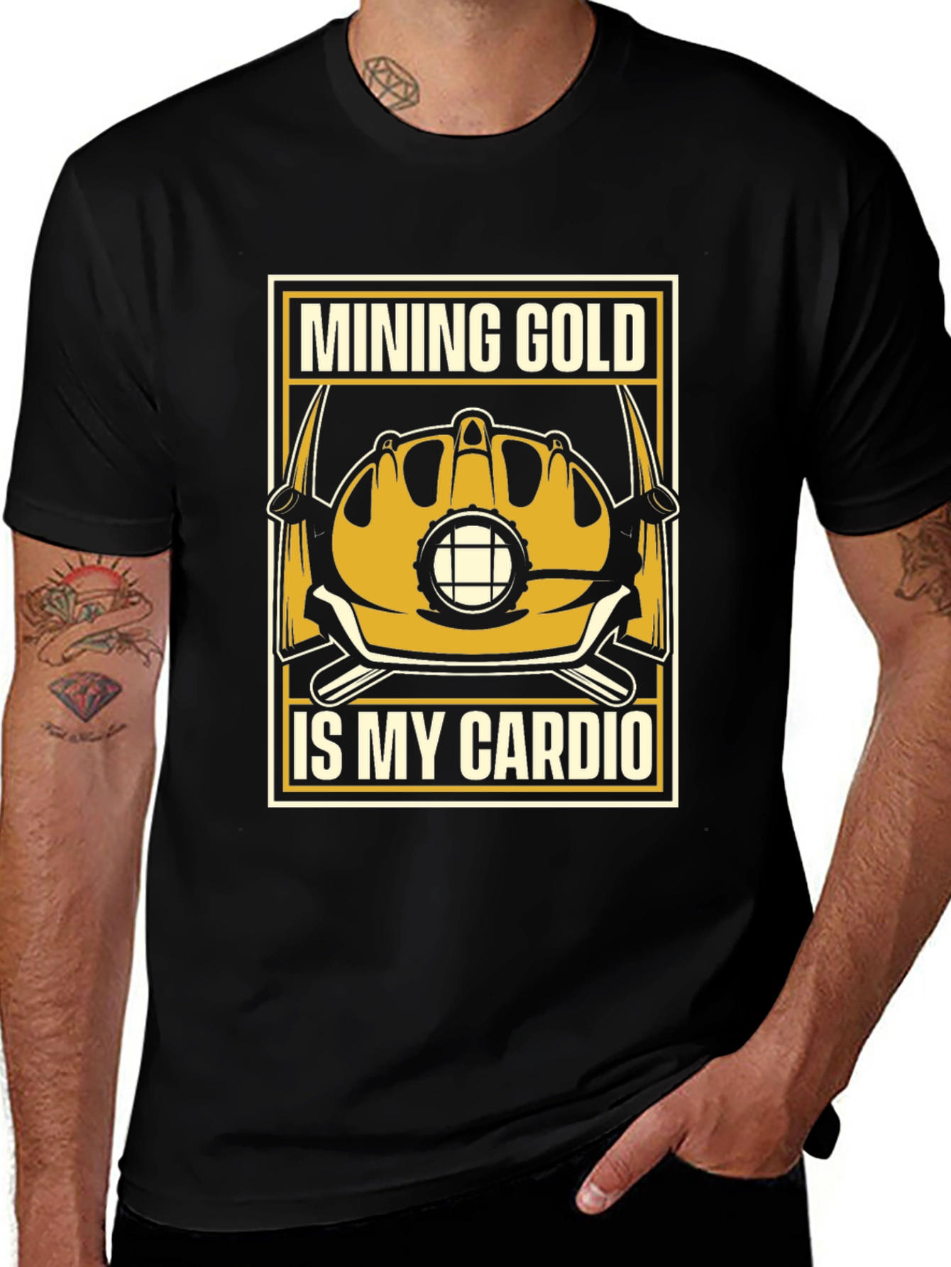 Variant 13 of Mining Gold Is My Cardio T-Shirt