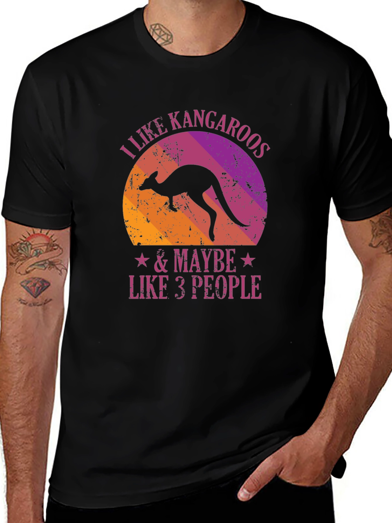 Variant 13 of I Like Kangaroos & Maybe Like 3 People T-Shirt