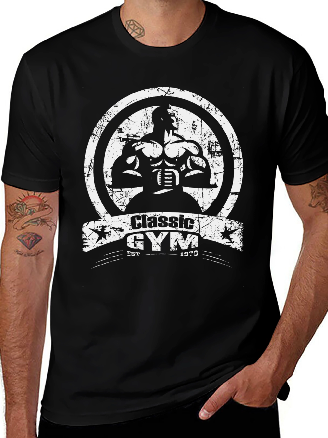 Variant 8 of Classic Gym T-Shirt - Vintage Bodybuilding Design