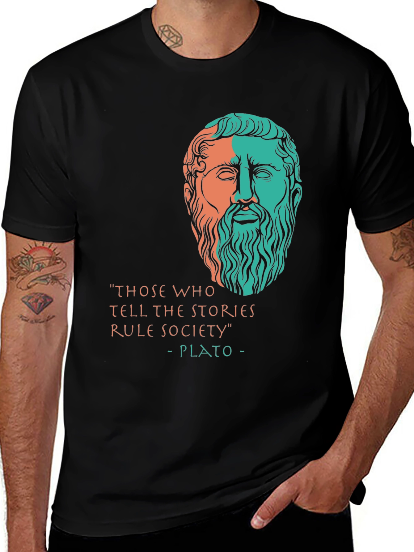 Variant 12 of Philosopher Plato Quote T-Shirt