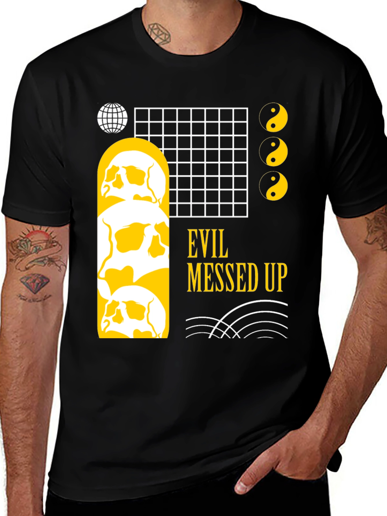 Variant 8 of Evil Messed Up Graphic Tee