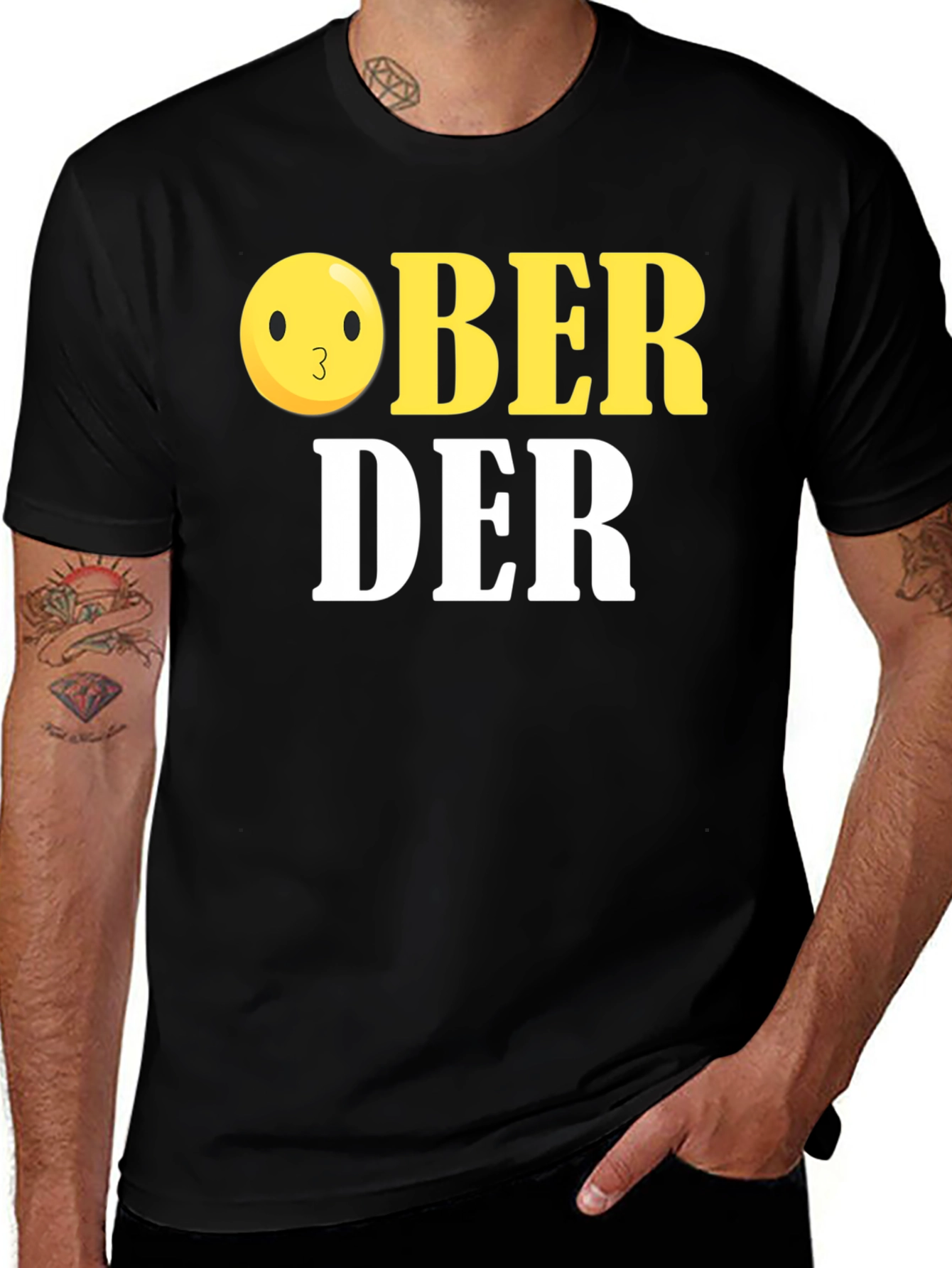 Variant 28 of Ober Der Kiss Emoji Graphic Tee