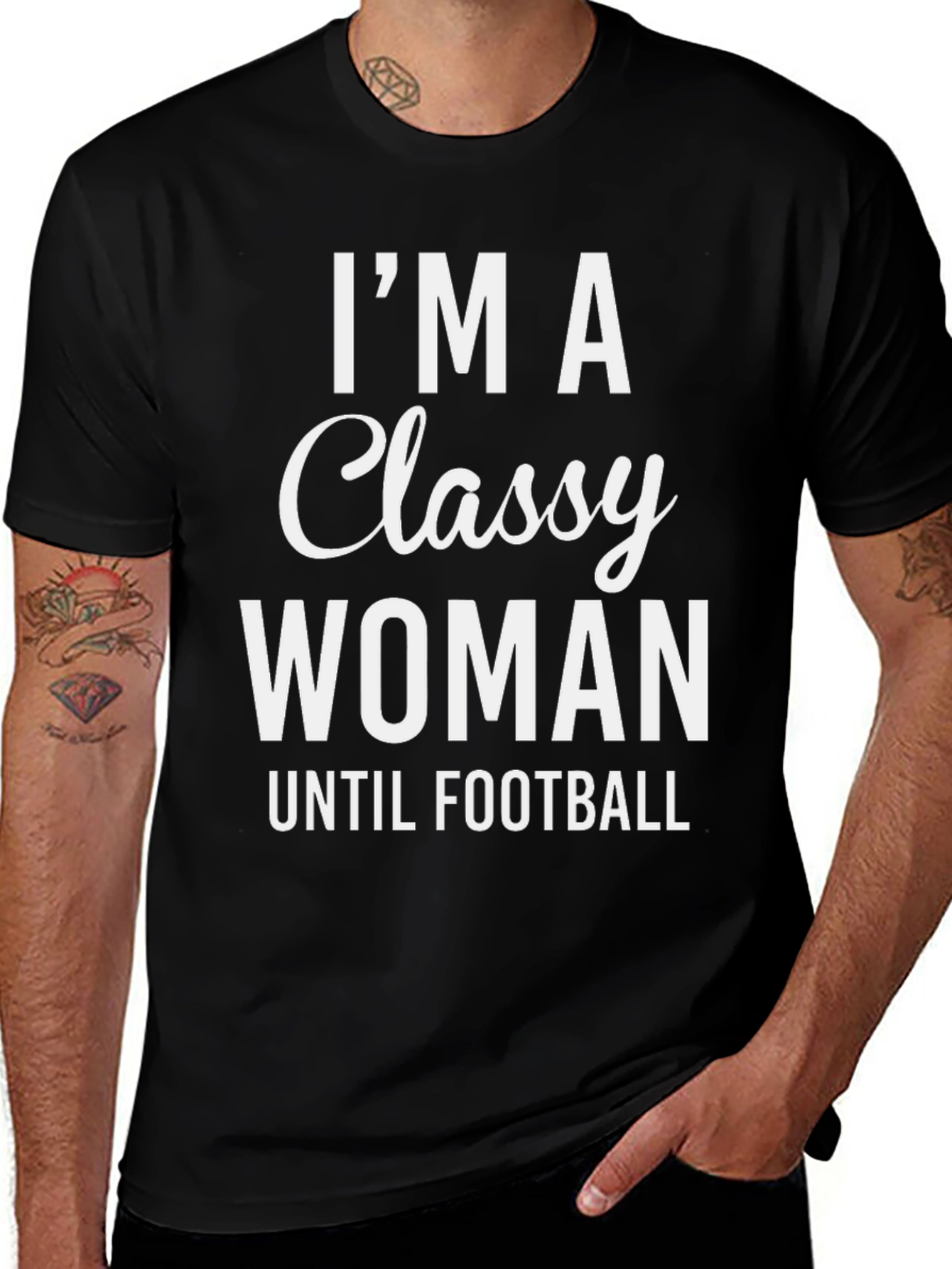 Variant 8 of Classy Woman Football T-Shirt