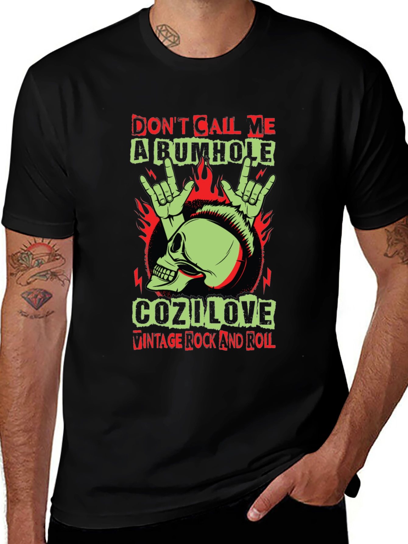 Variant 6 of CozI Love Vintage Rock and Roll Graphic Tee