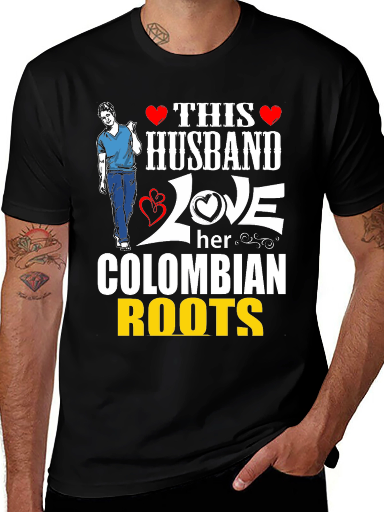Colombian Roots Husband T-Shirt