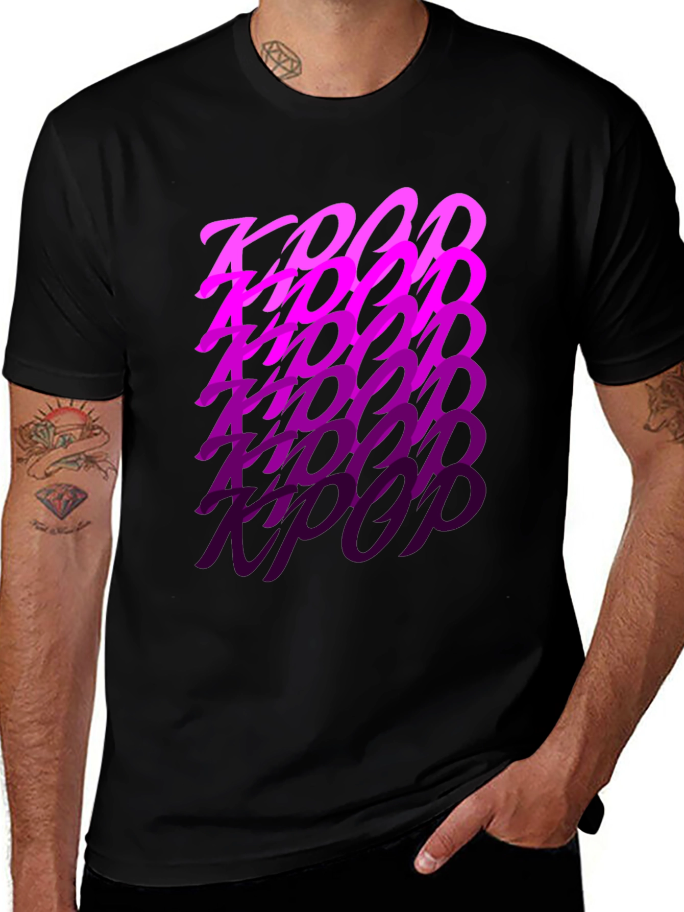 KPOP Graphic T-Shirt - Black