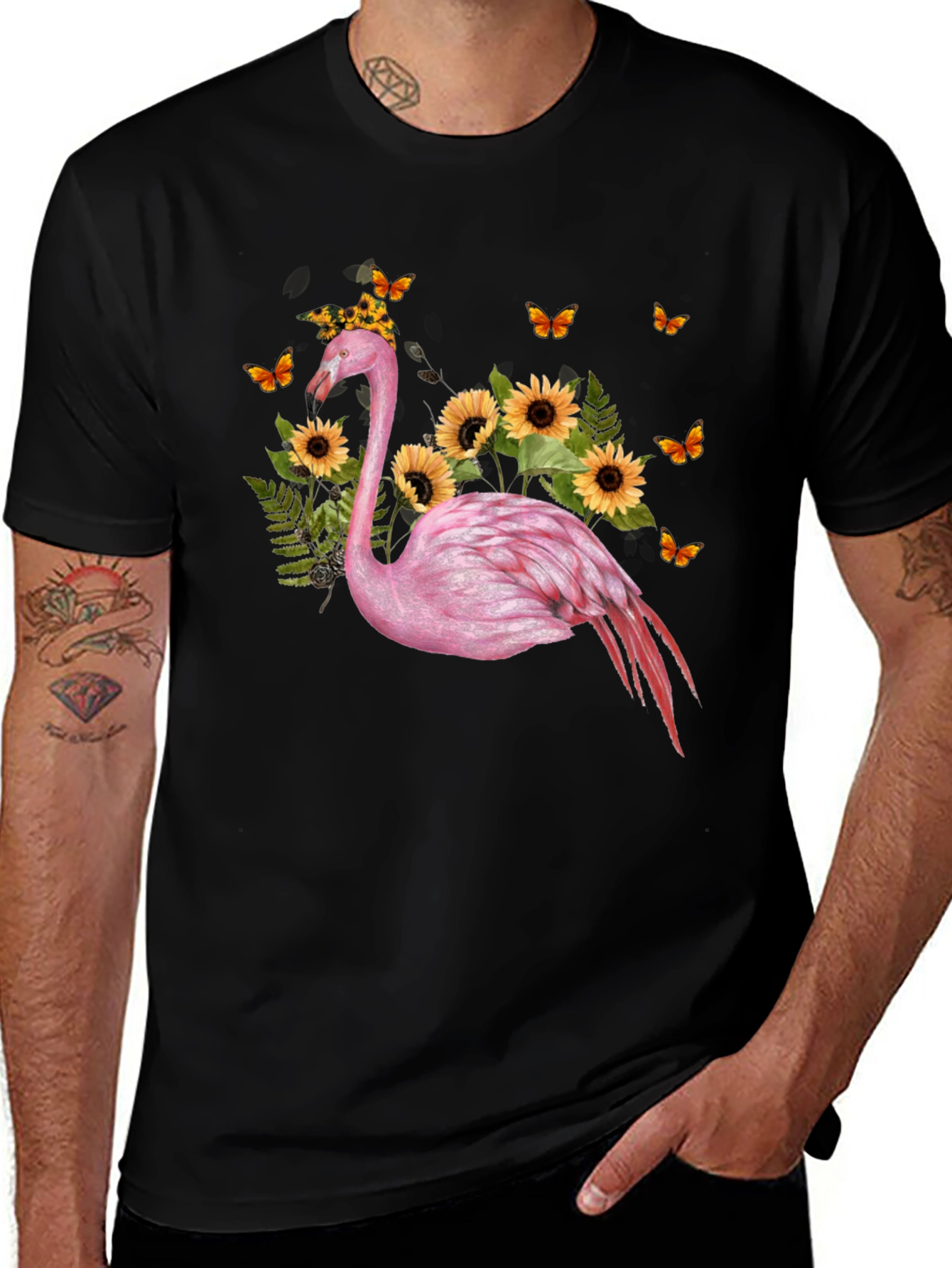 Flamingo Floral Graphic Tee