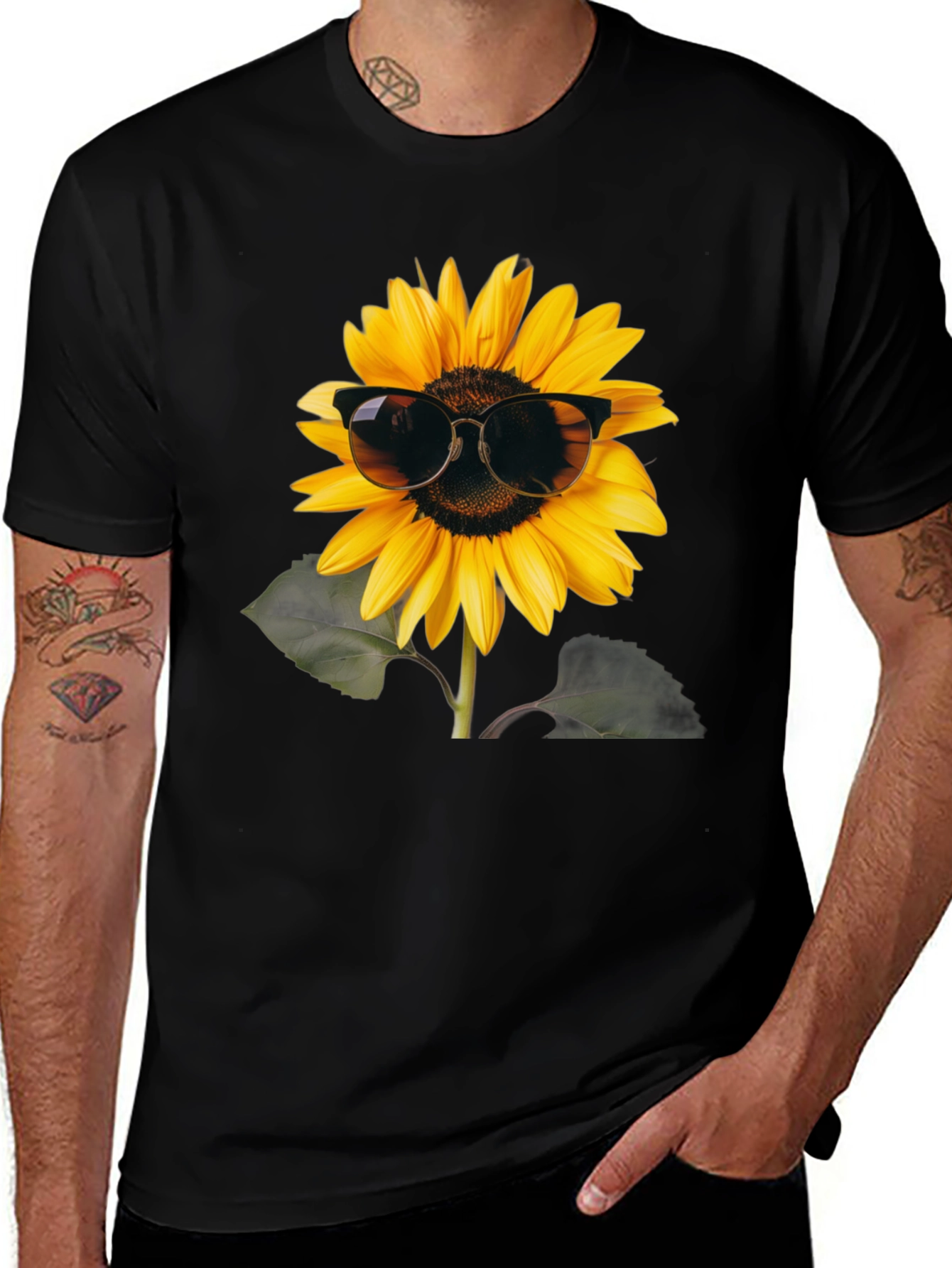 Variant 12 of Cool Sunflower Graphic Tee
