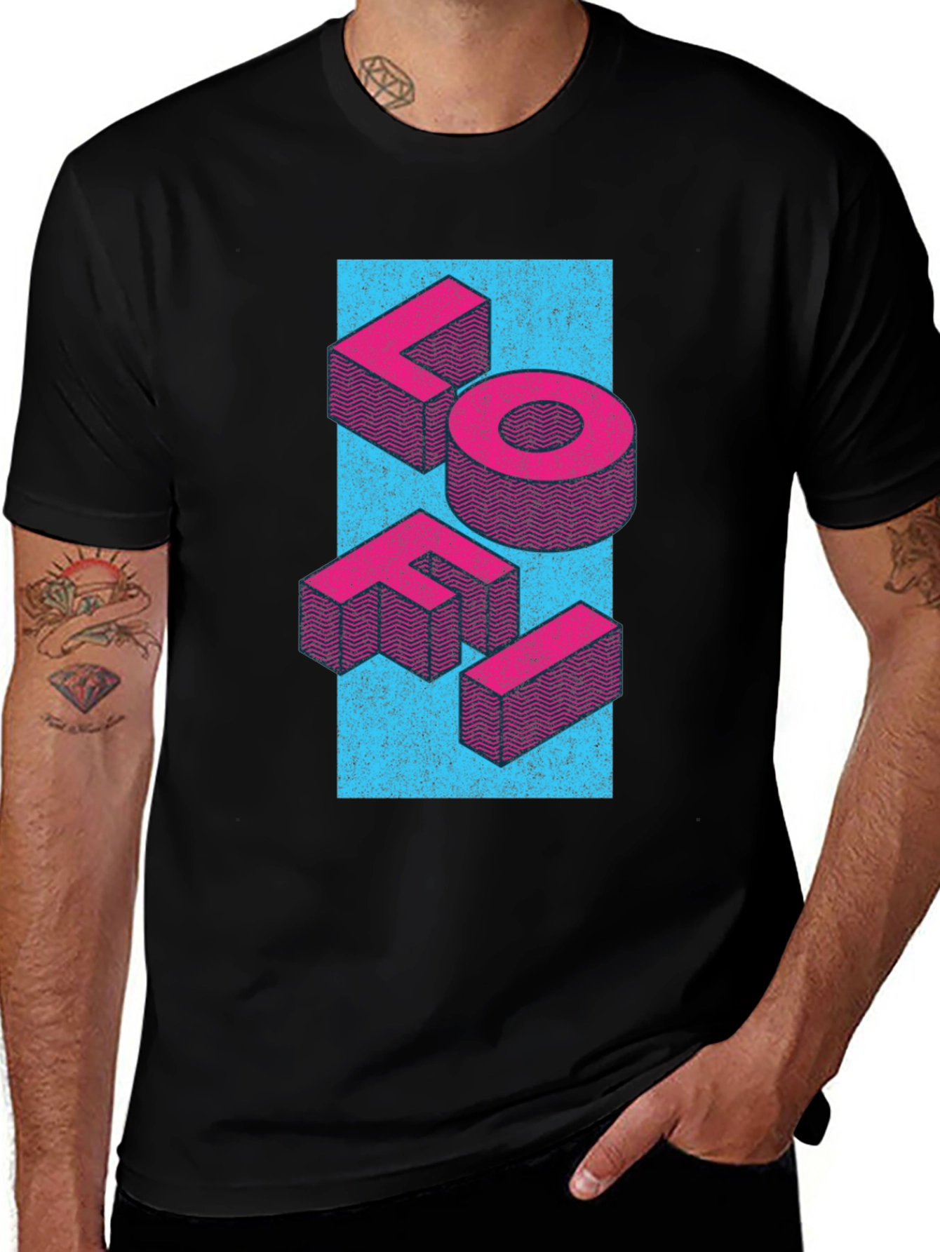 Variant 20 of LOFI Graphic Tee - Retro 3D Design