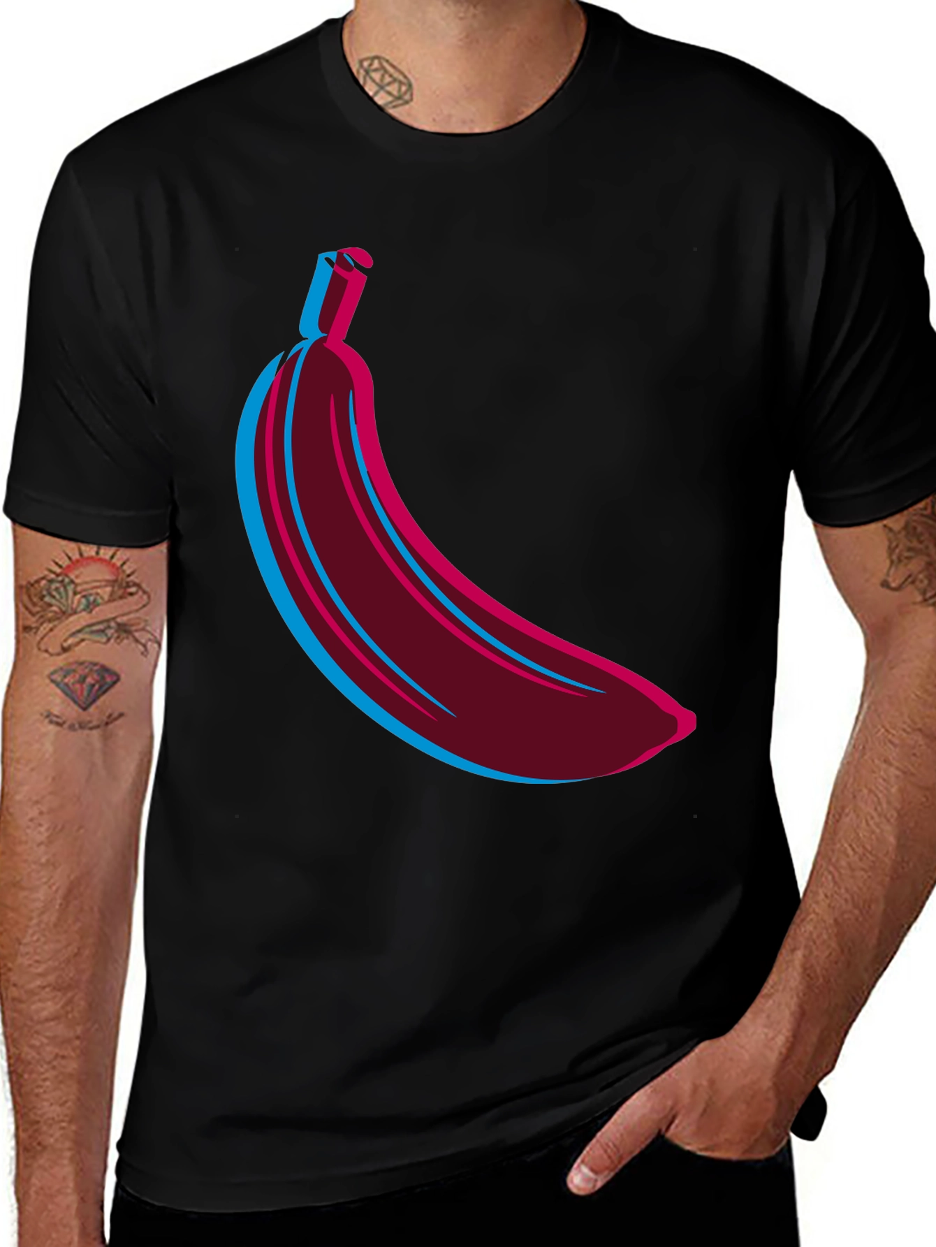 Variant 10 of Vaporwave Banana Graphic T-Shirt