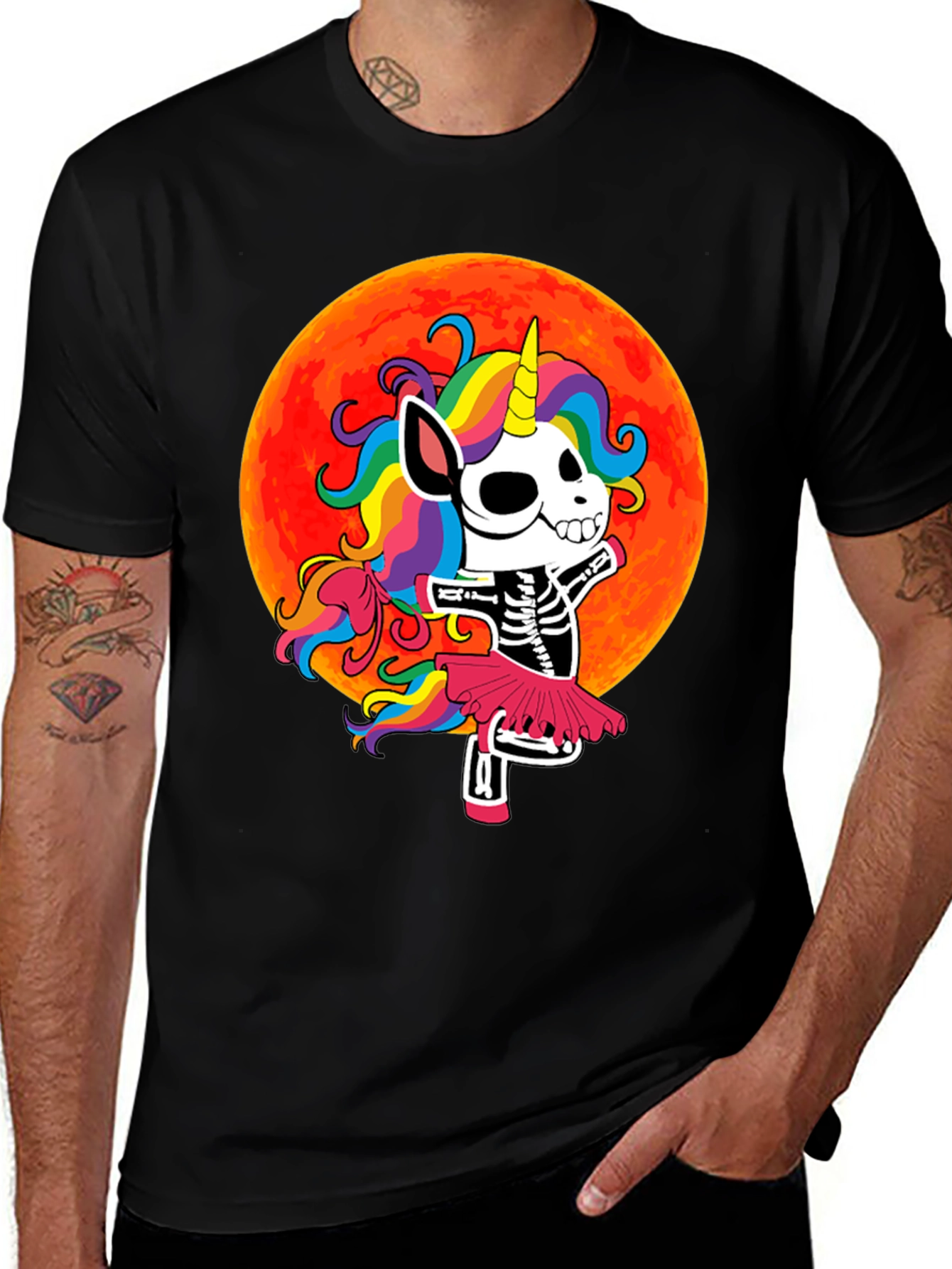 Variant 13 of Skeleton Unicorn Halloween T-Shirt