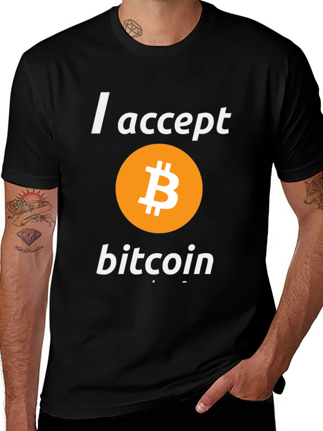 Variant 6 of I Accept Bitcoin T-Shirt - Crypto Currency Tee