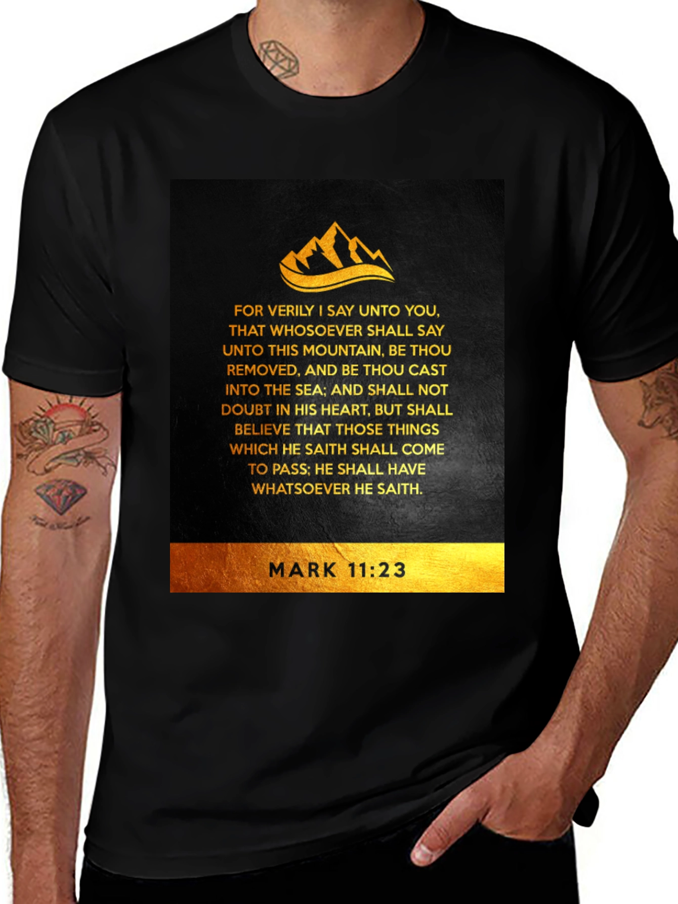 Faith-Inspired Mark 11:23 T-Shirt