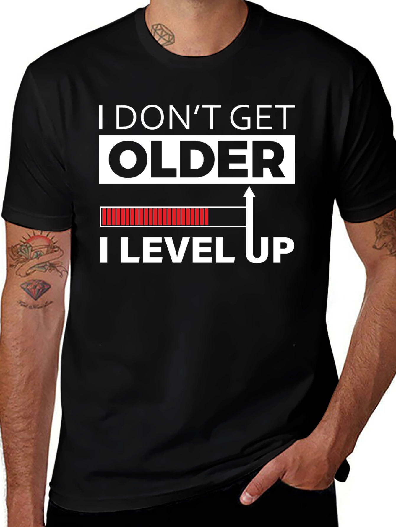 Variant 25 of Level Up Black Graphic Tee