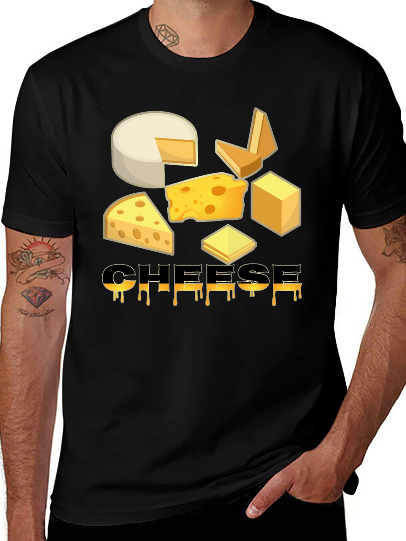 Cheese Lover T-Shirt - Funny Food Graphic Tee