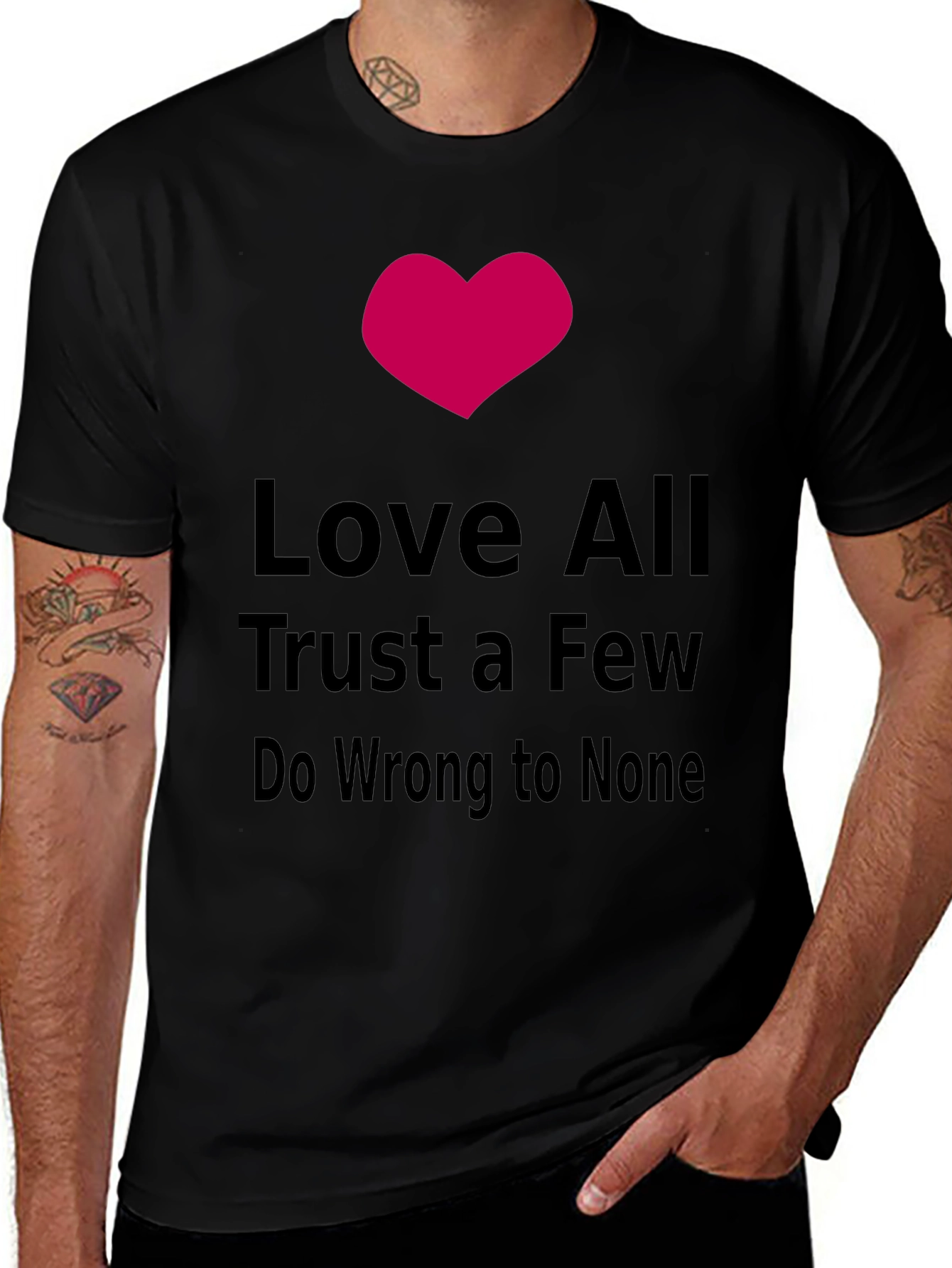 Variant 20 of Love All Trust Few Graphic Tee