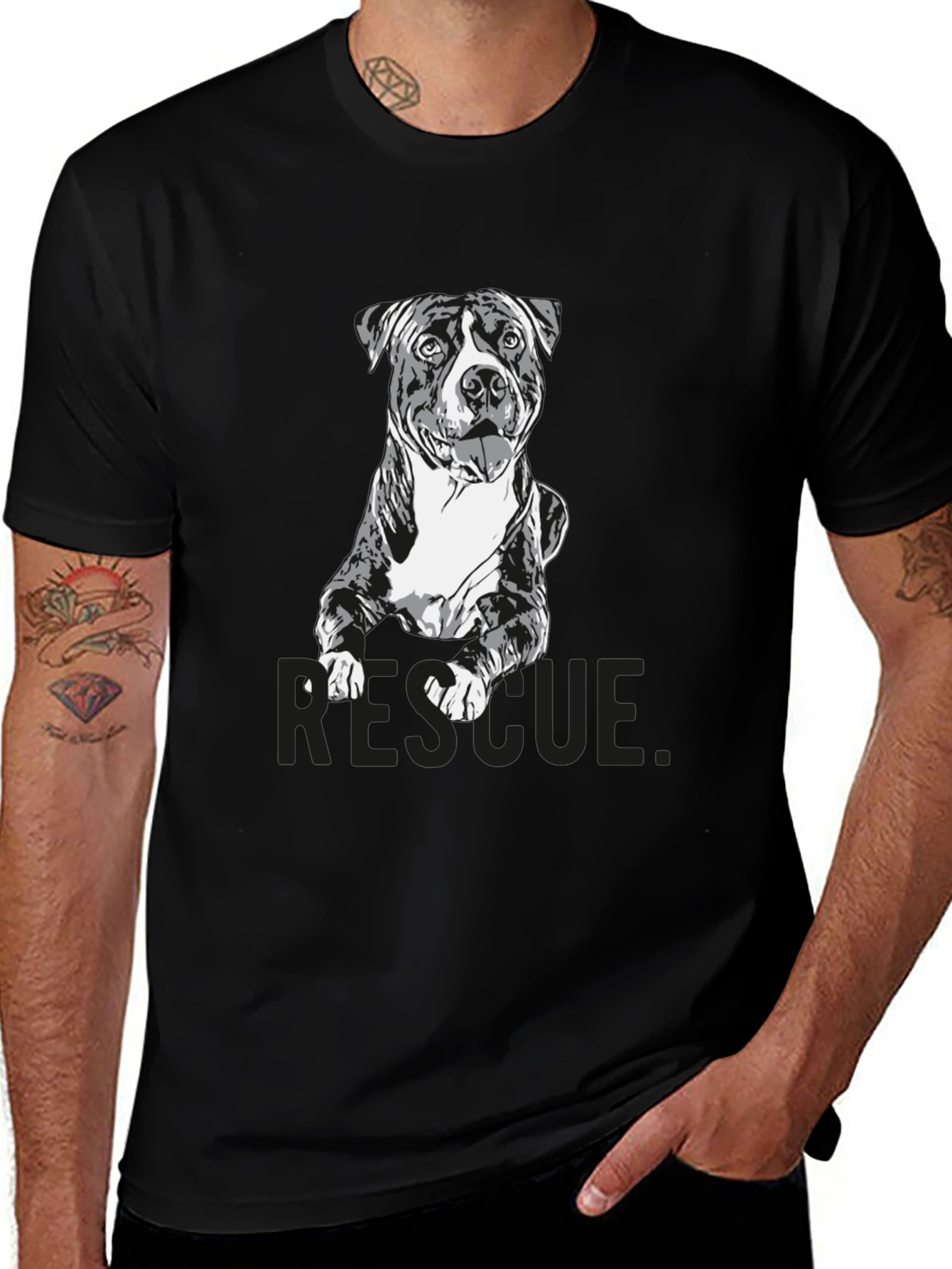 Variant 29 of Dog Rescue T-Shirt - Support Animal Adoption