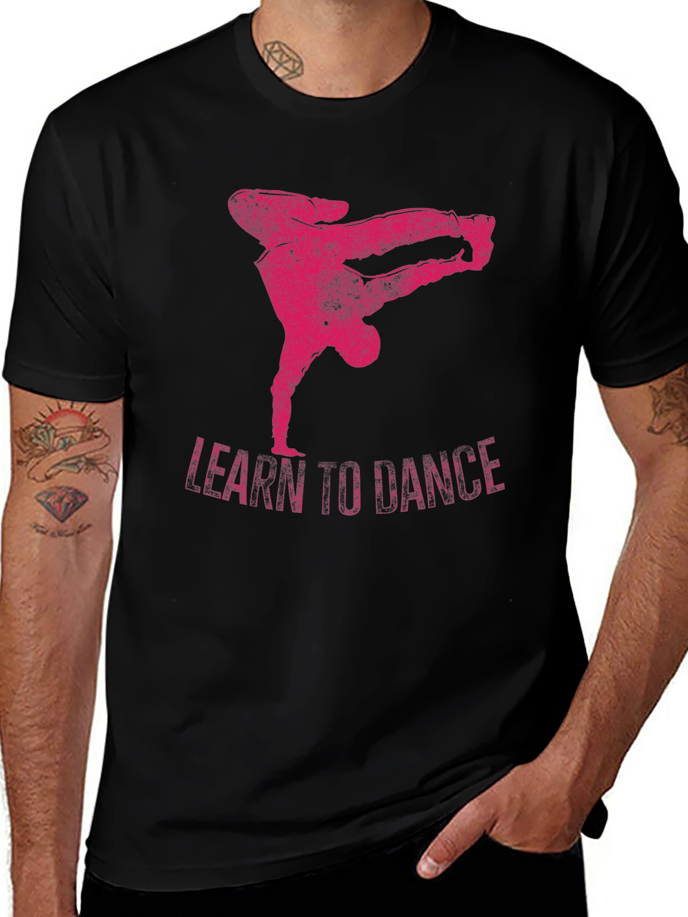 Variant 24 of Learn to Dance Graphic Tee - Stylish Streetwear