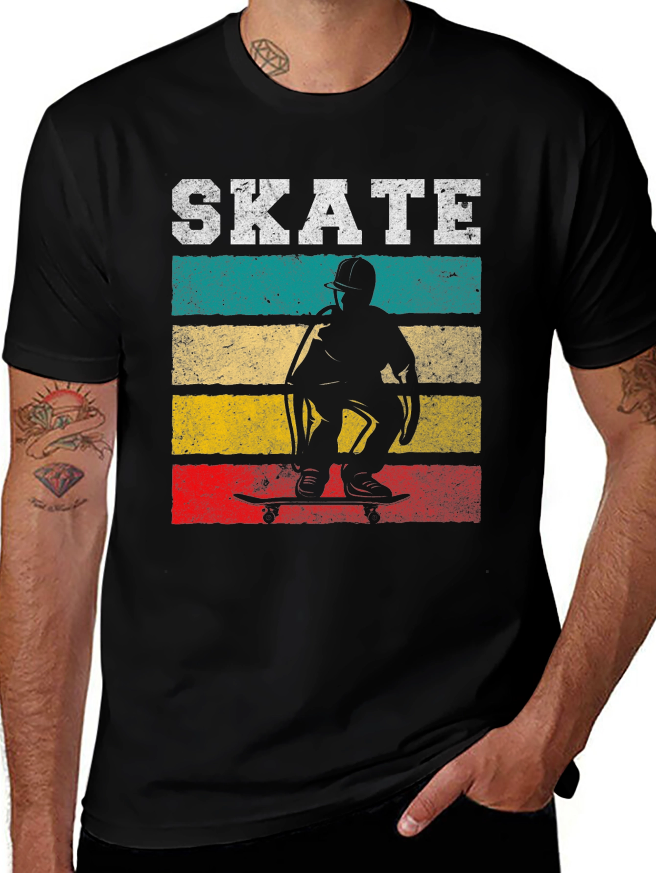 Variant 11 of Vintage Style Skateboarding Graphic Tee