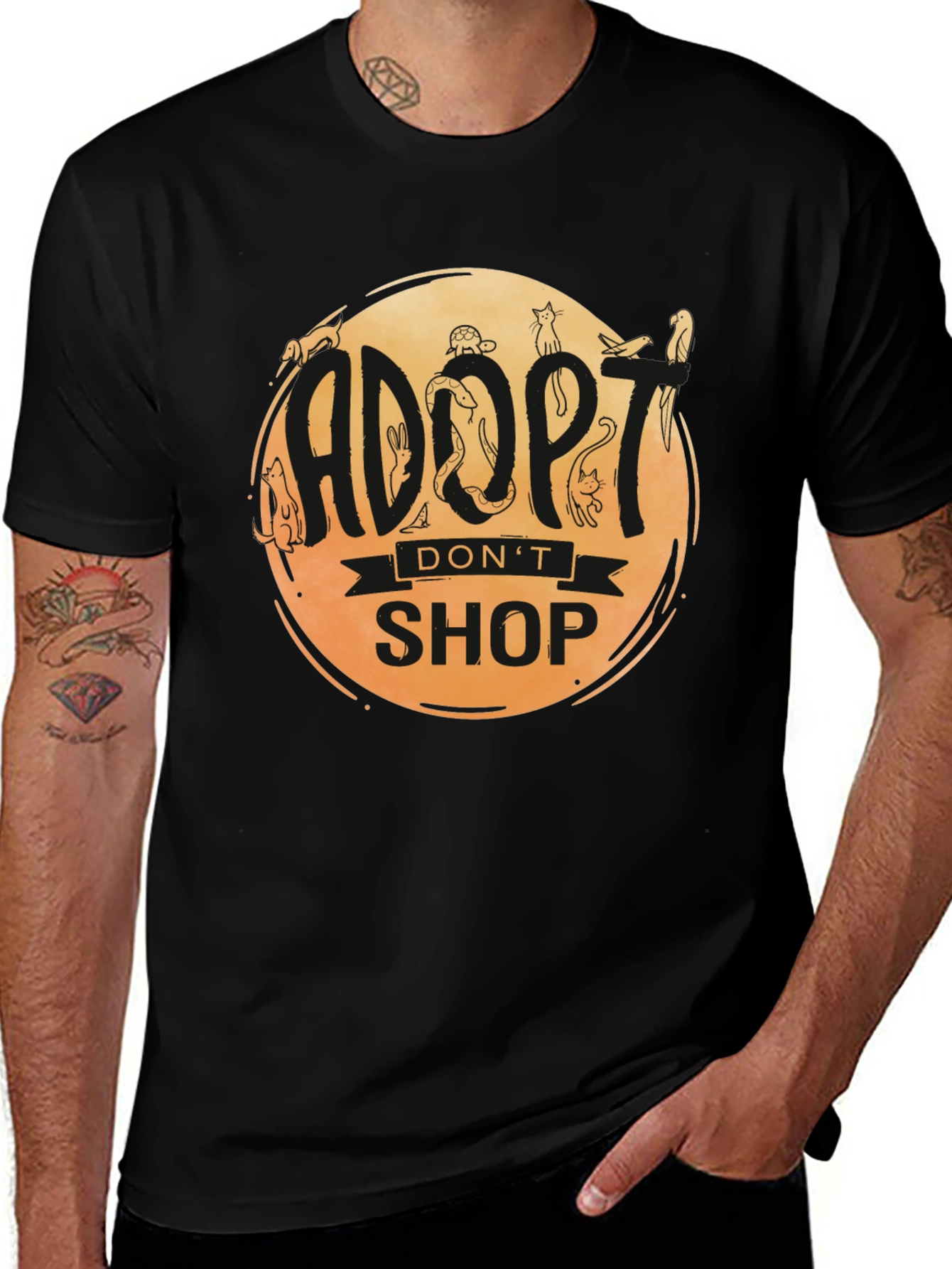Variant 29 of Adopt Don't Shop Graphic Tee