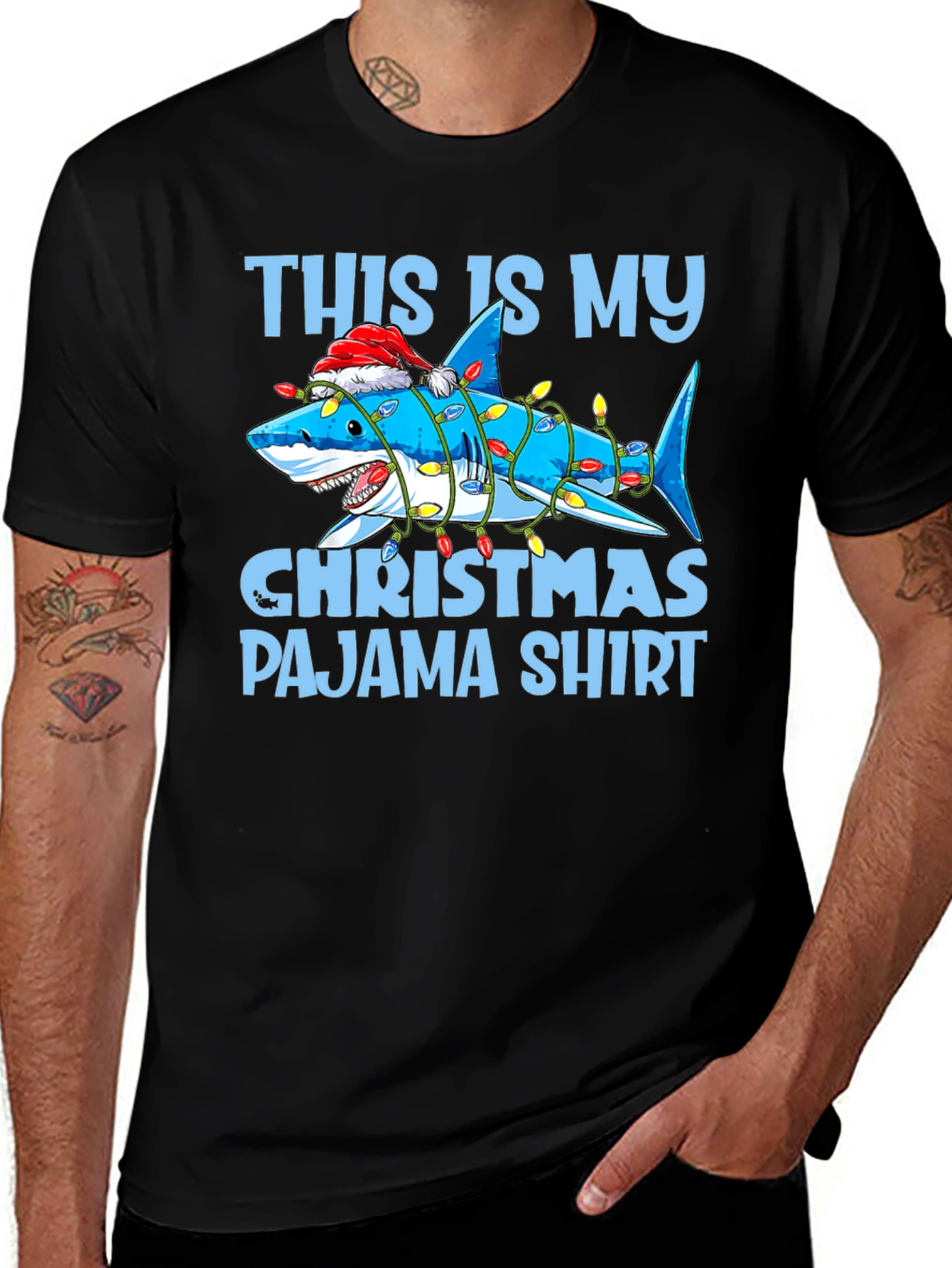Variant 18 of Shark Christmas Pajama Shirt