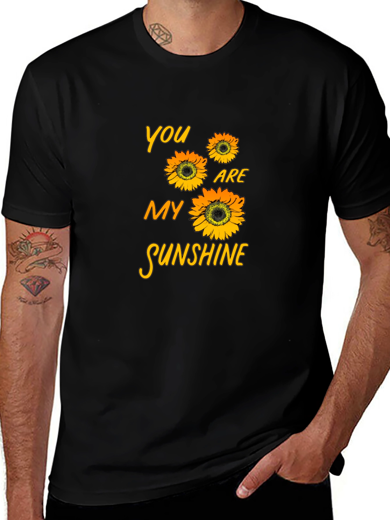 Variant 10 of Sunflower Graphic T-Shirt - You Are My Sunshine