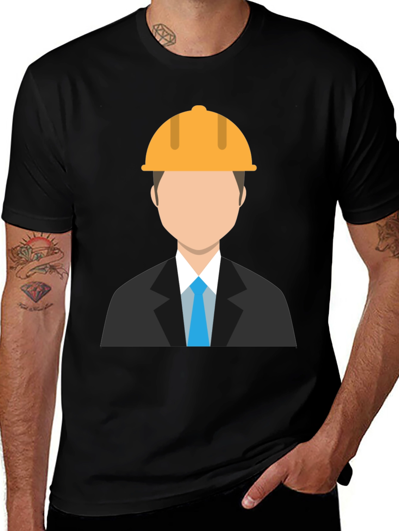 Variant 29 of Engineer Graphic T-Shirt - Black