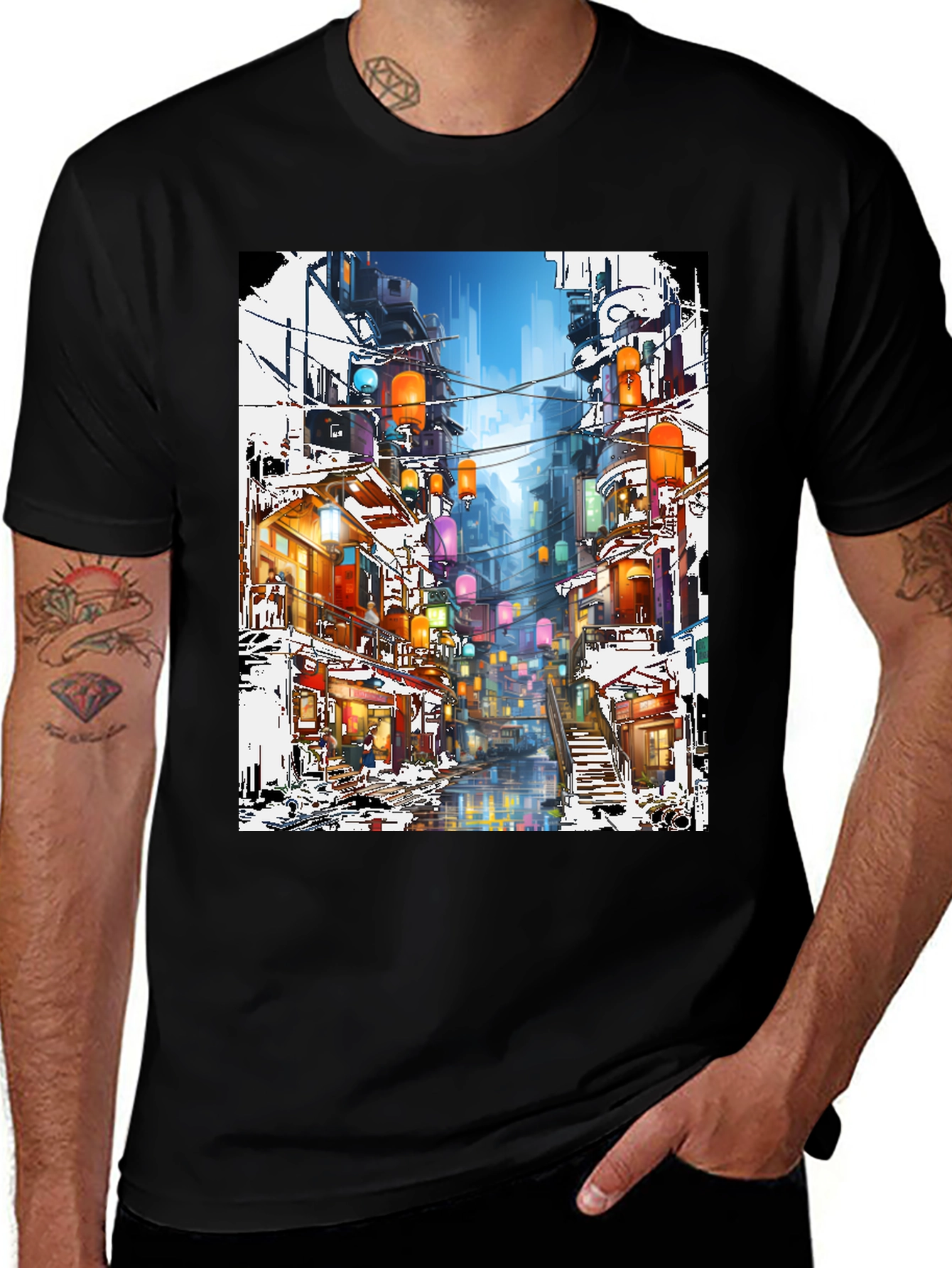 Variant 25 of Urban Lantern Art T-Shirt