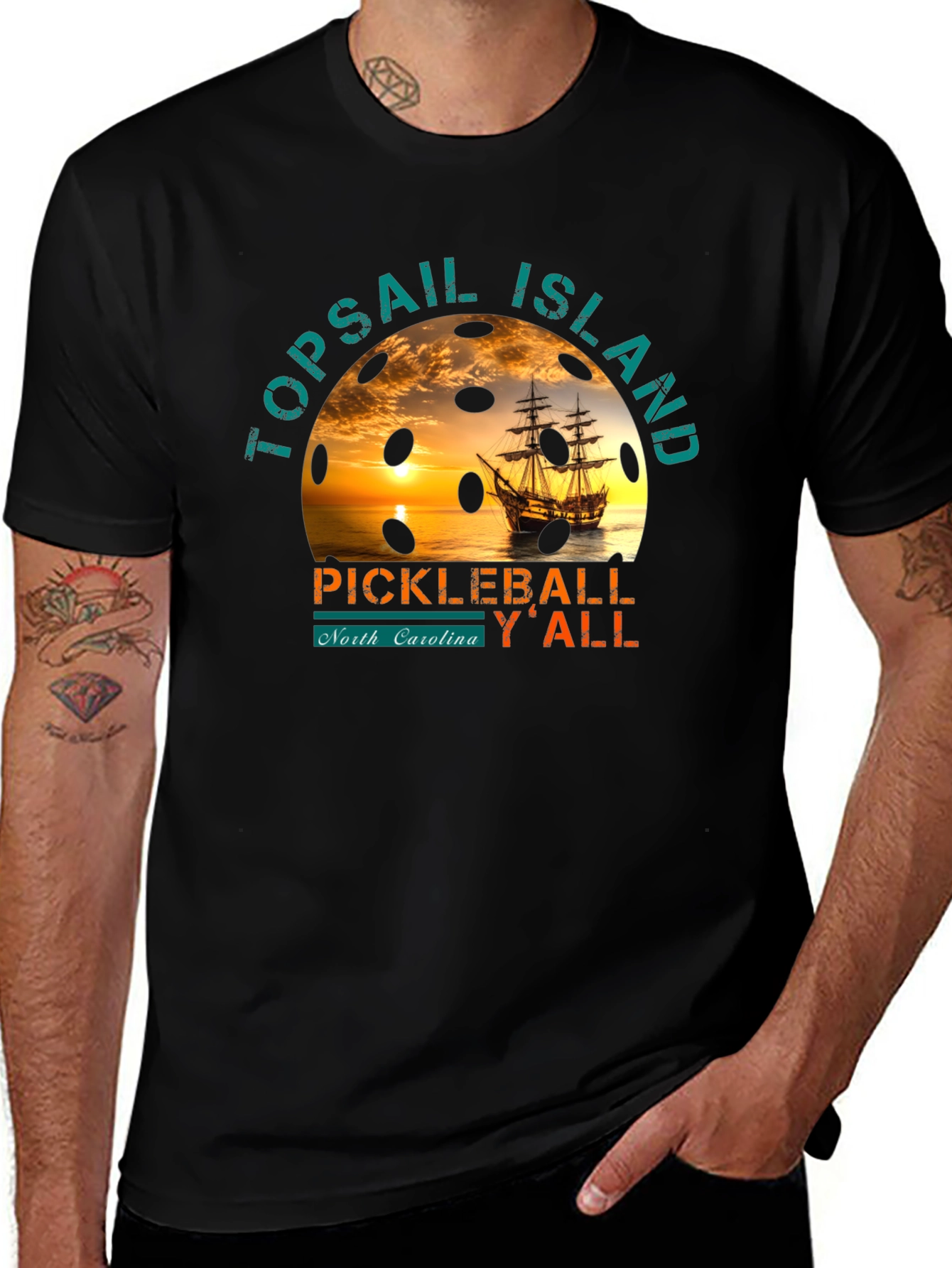 Topsail Island Pickleball T-Shirt