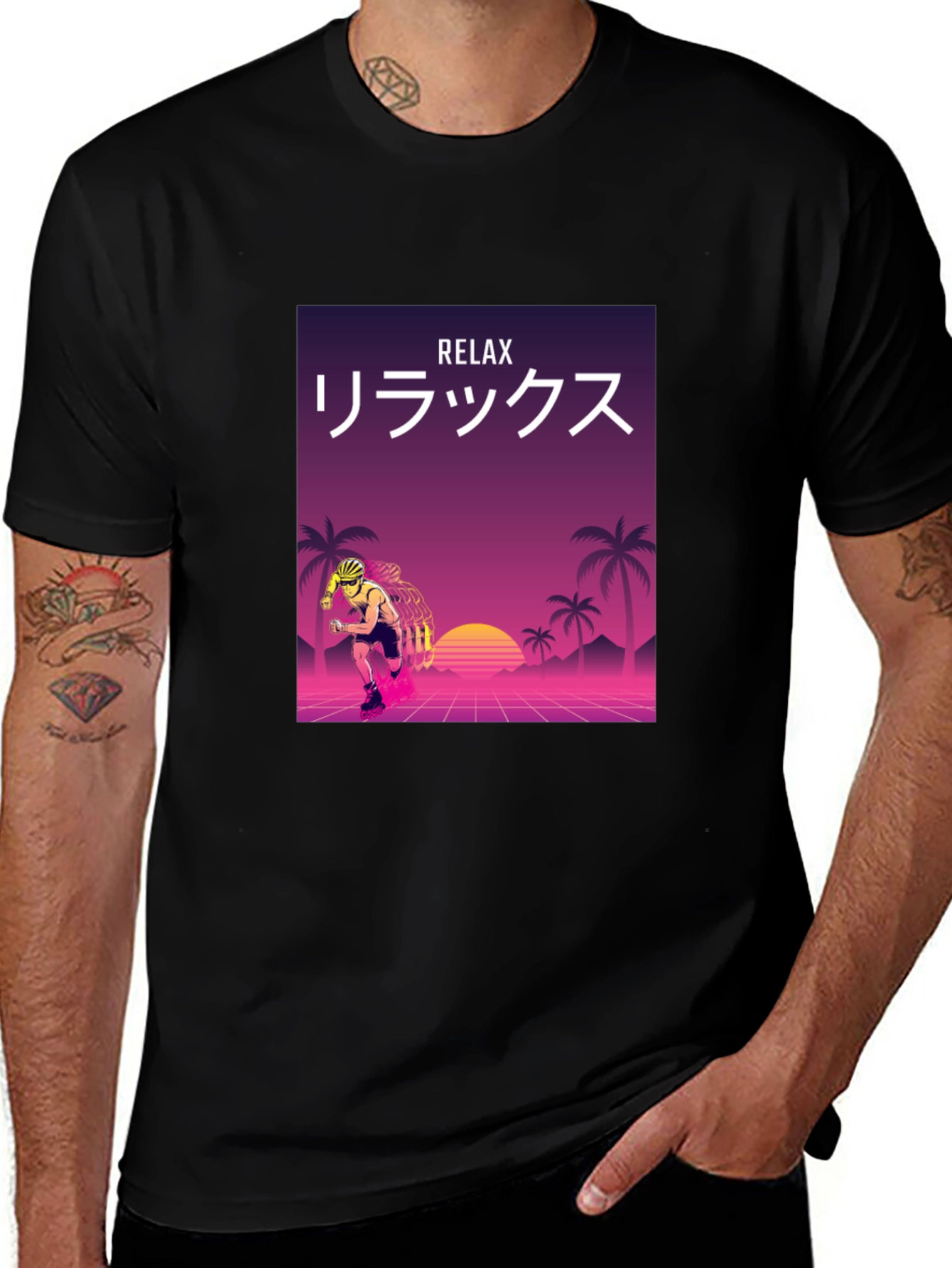 Variant 14 of Retro Wave Relax Graphic Tee