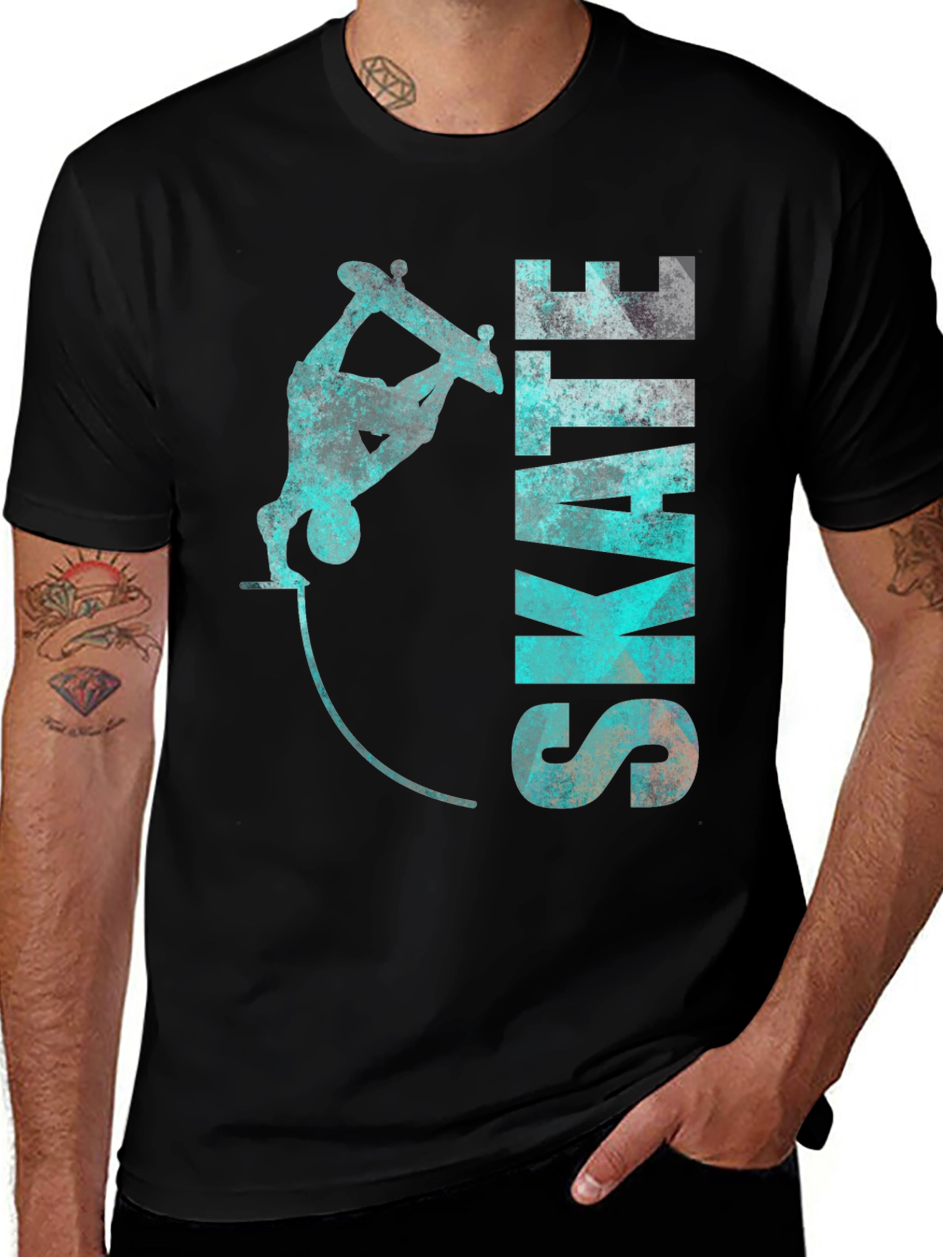 Variant 11 of Skateboarding Graphic Tee - Cool Skater Design