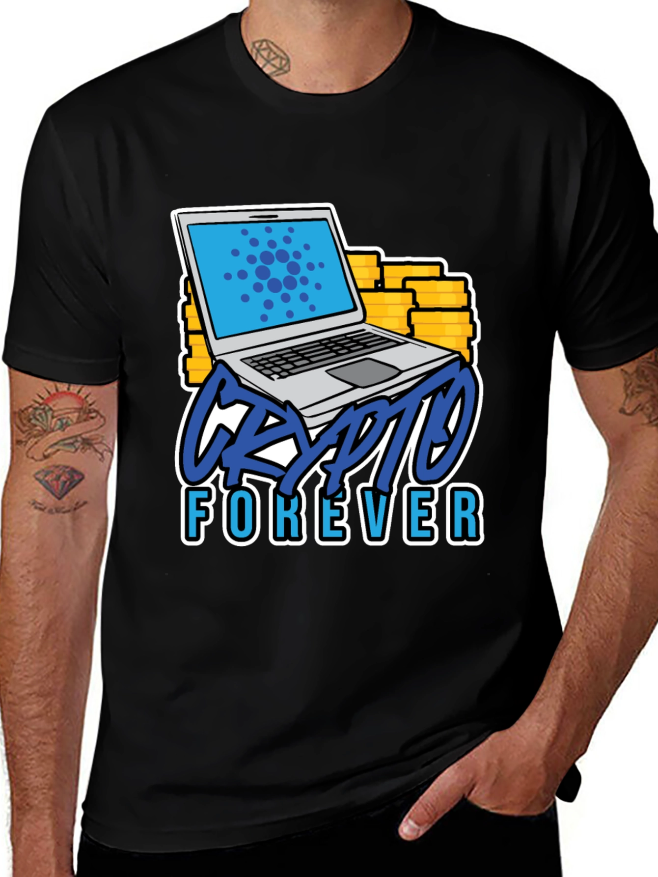 Crypto Forever Graphic Tee - Black
